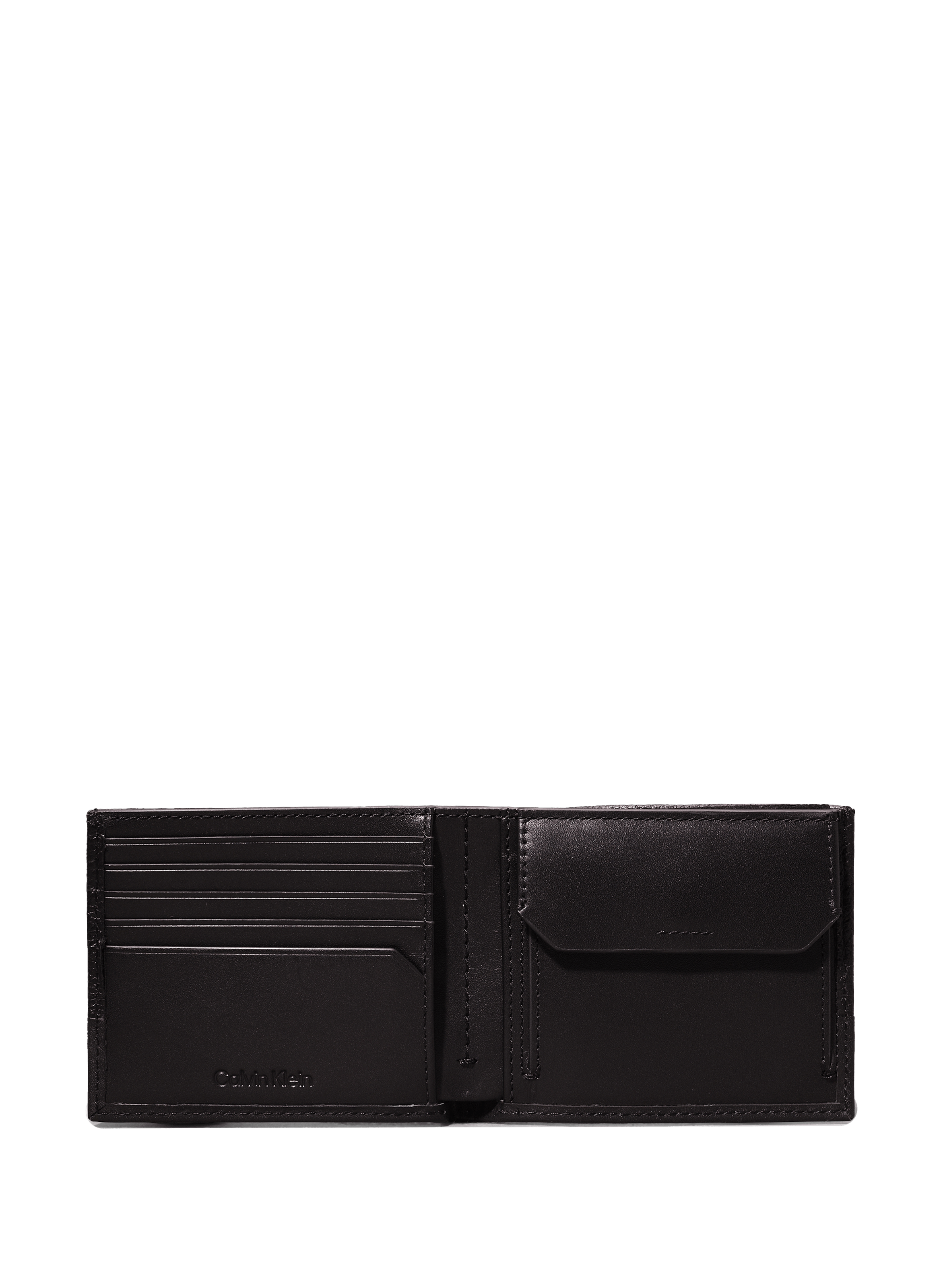 Portefeuille en cuir CALVIN KLEIN Noir