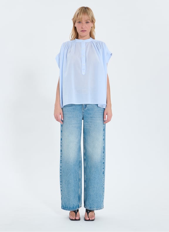 Chemise rayures droite - caty Blanc by ZAPA ZAPA Chemise rayures droite - caty Blanc