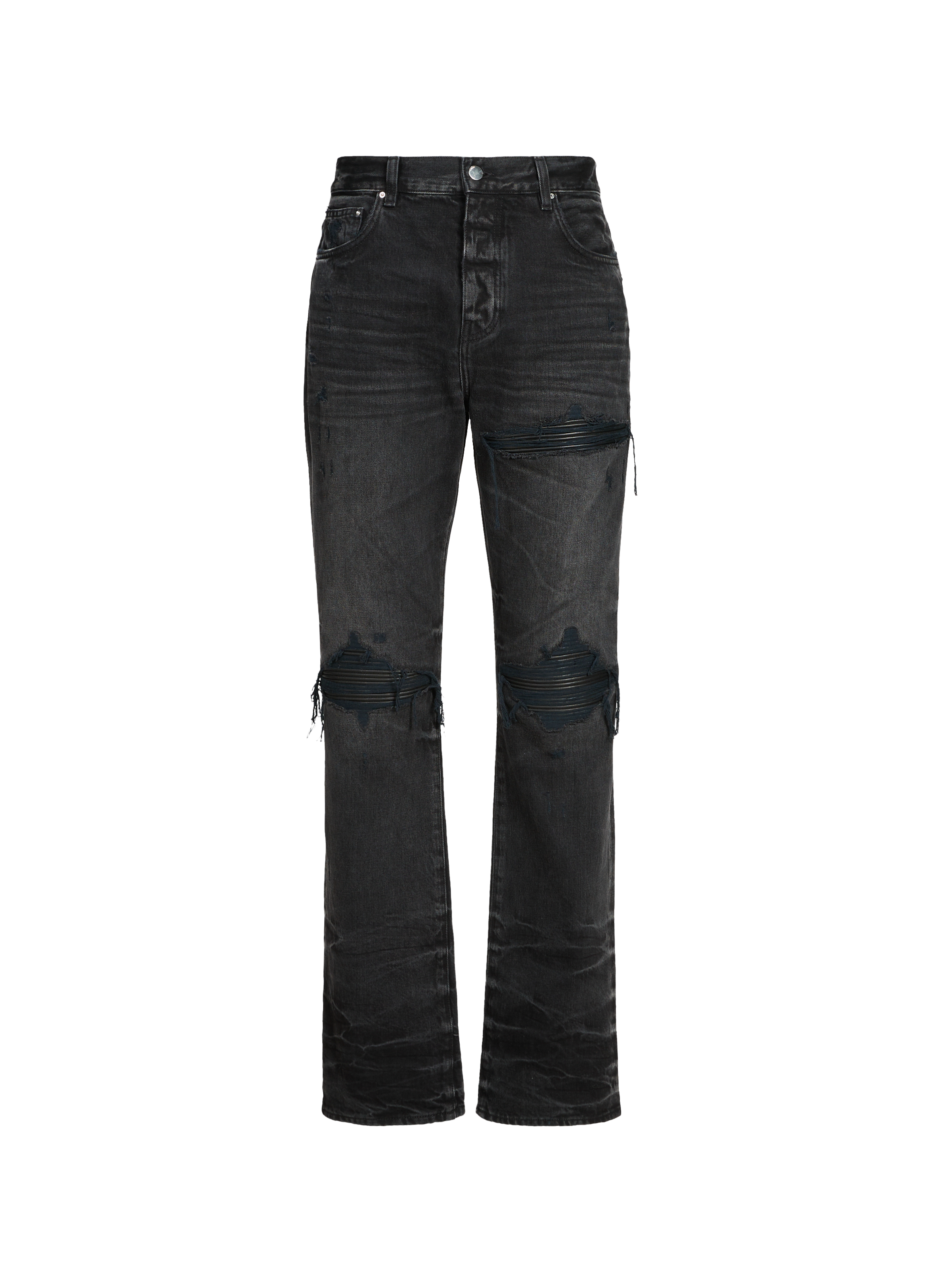 Jean droit destroy AMIRI Noir