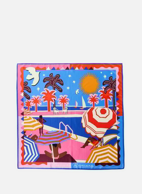 Foulard à imprimé Rose by WILD WILD Foulard à imprimé Rose