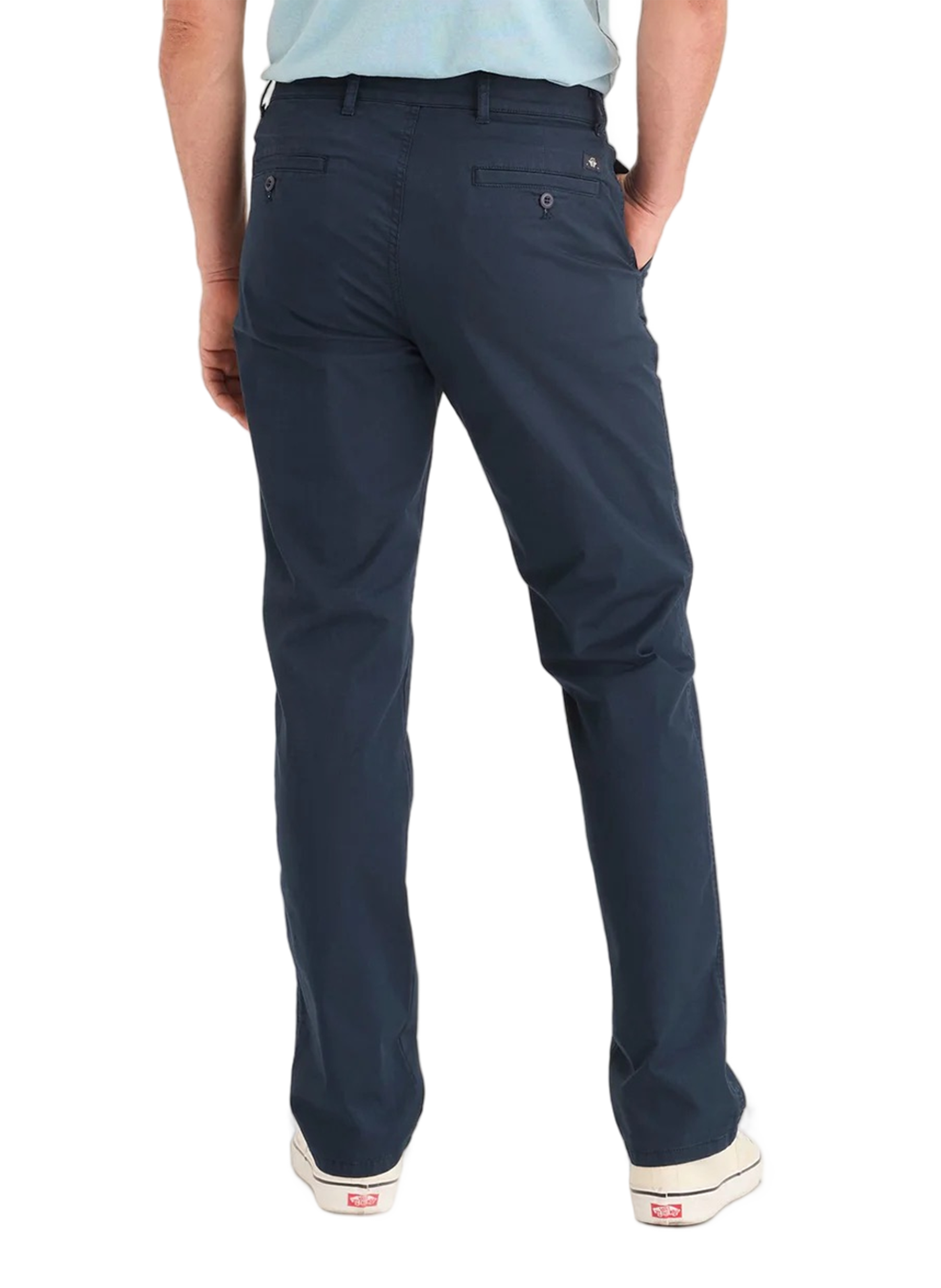 Pantalon slim en coton DOCKERS Bleu
