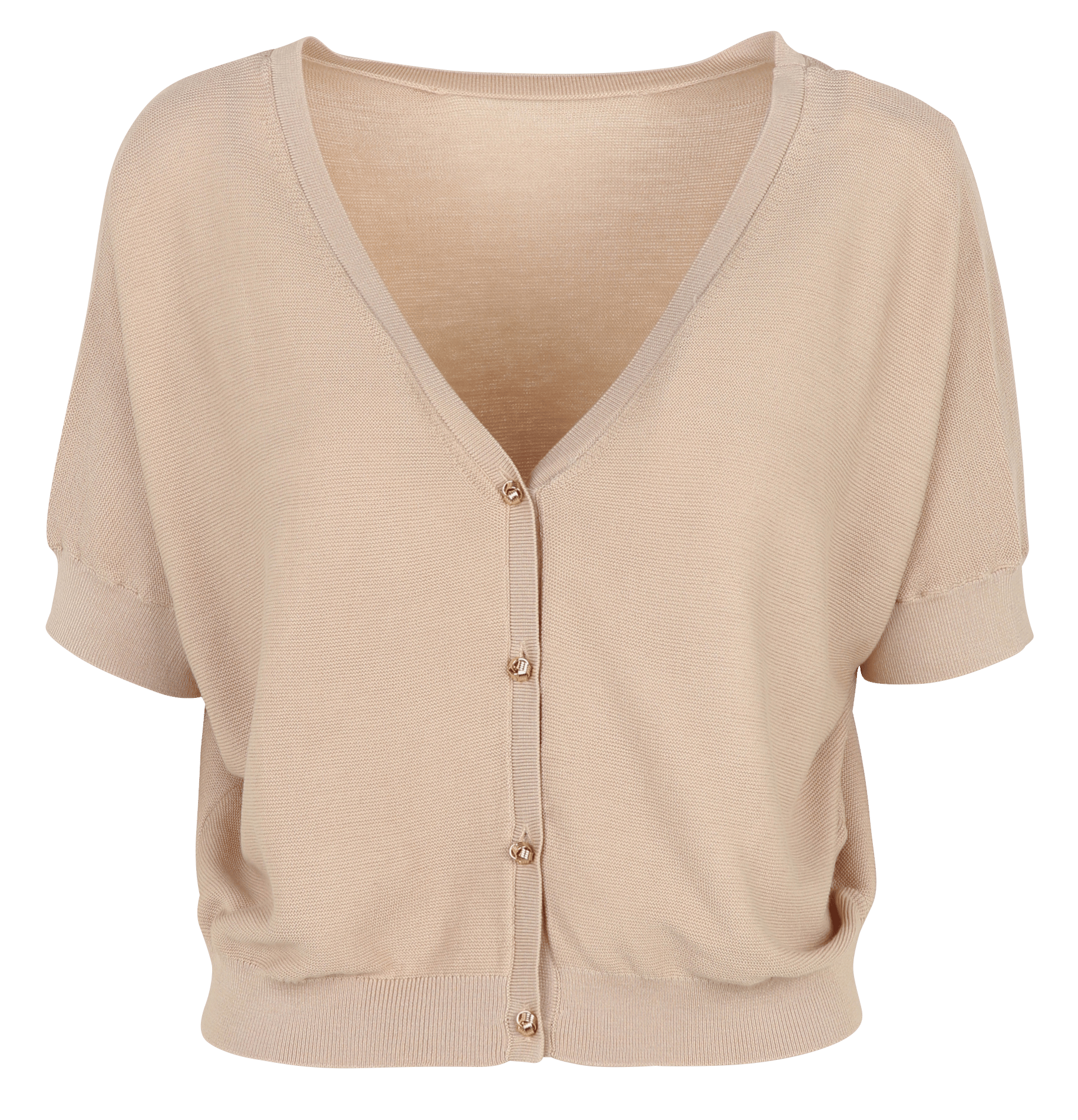 Gilet col v en coton mélangé basem BA&SH Beige