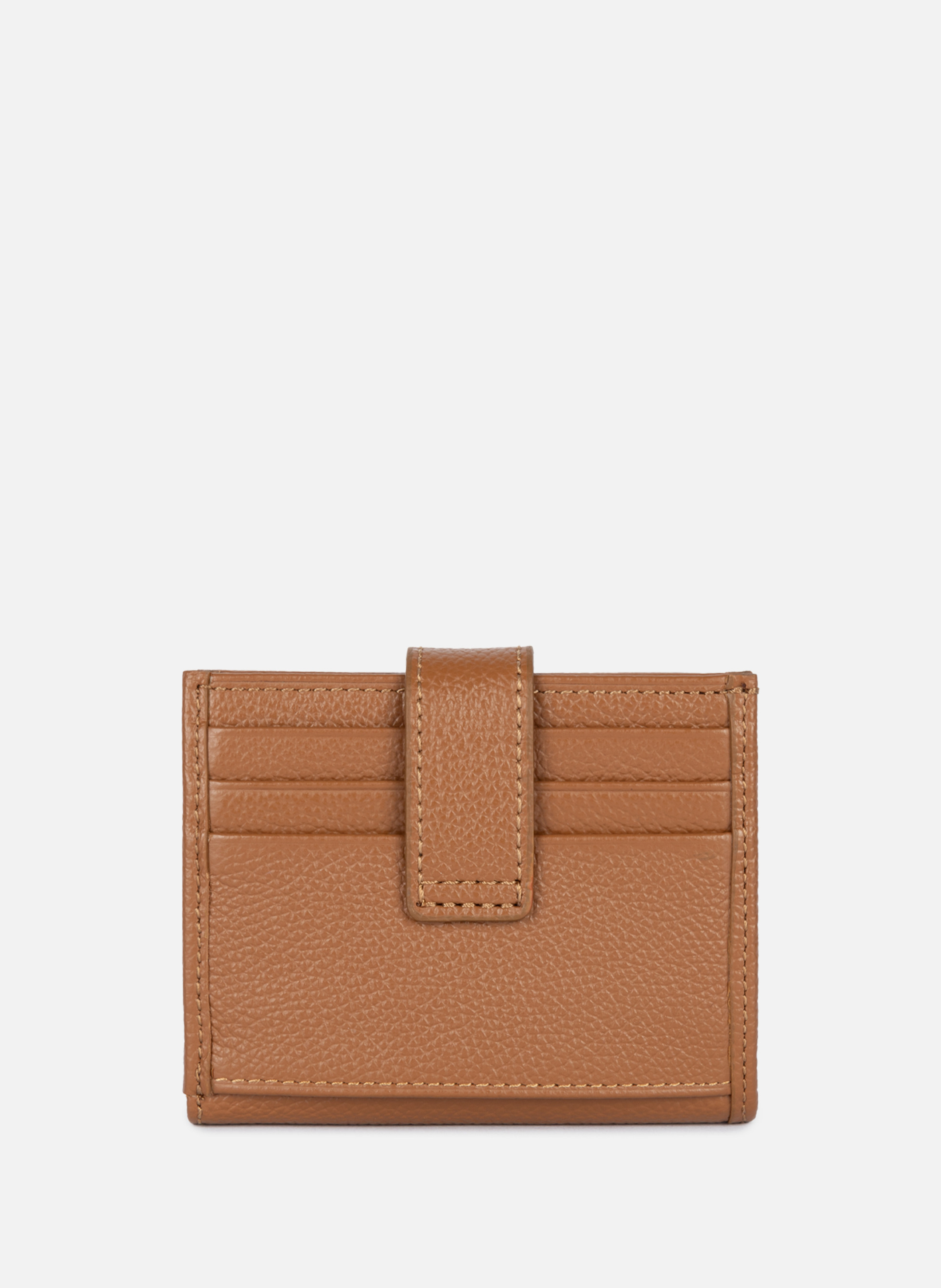 Porte-cartes - foulonné pm Marron