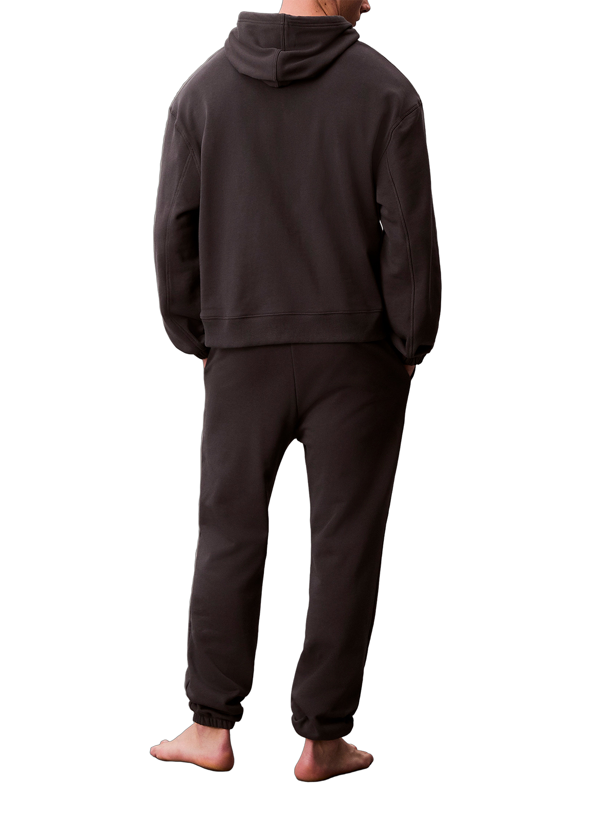 Straight cotton blend jogging pants CALVIN KLEIN Grey