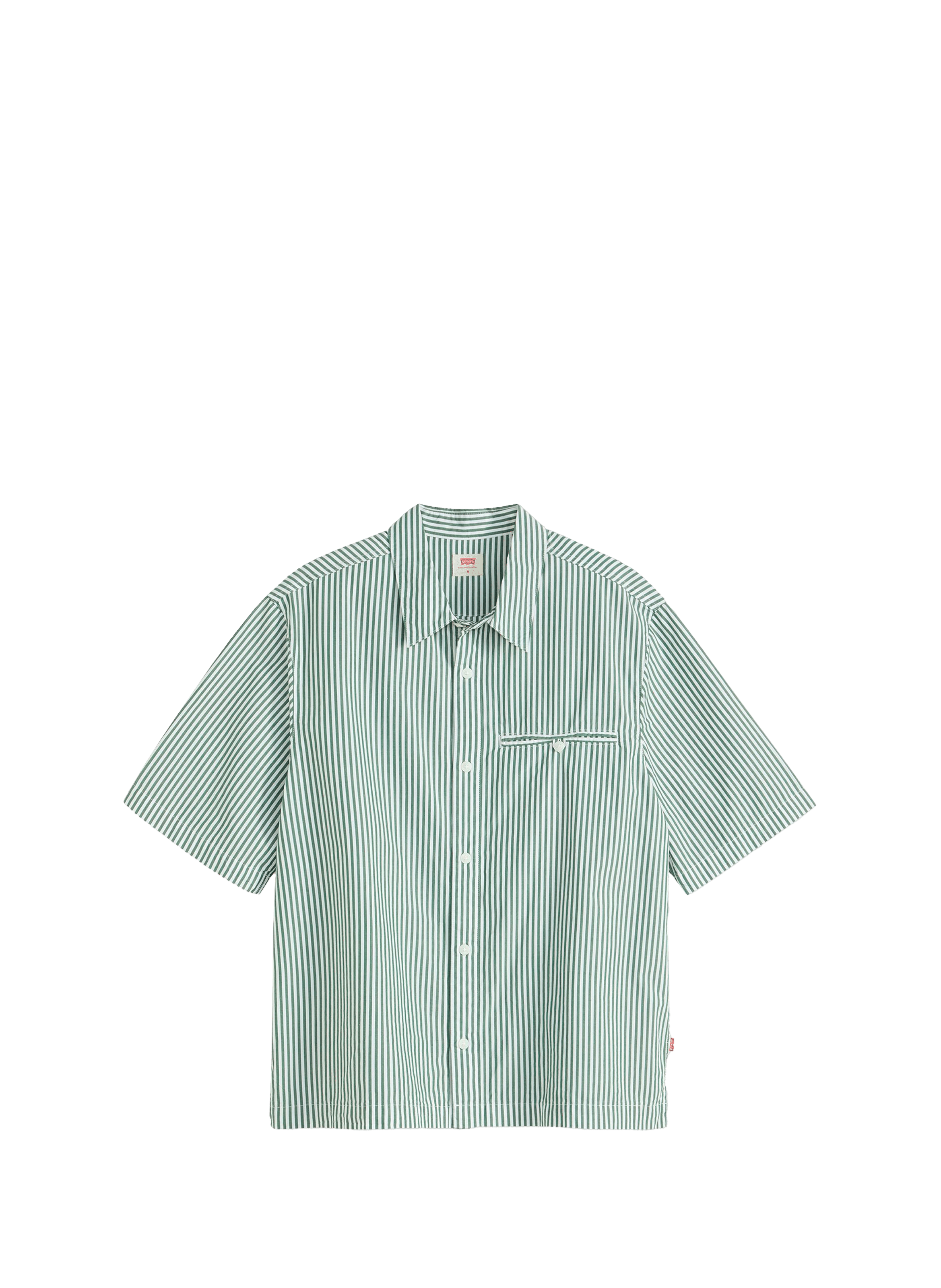 Chemise manches courtes en coton LEVI'S Vert