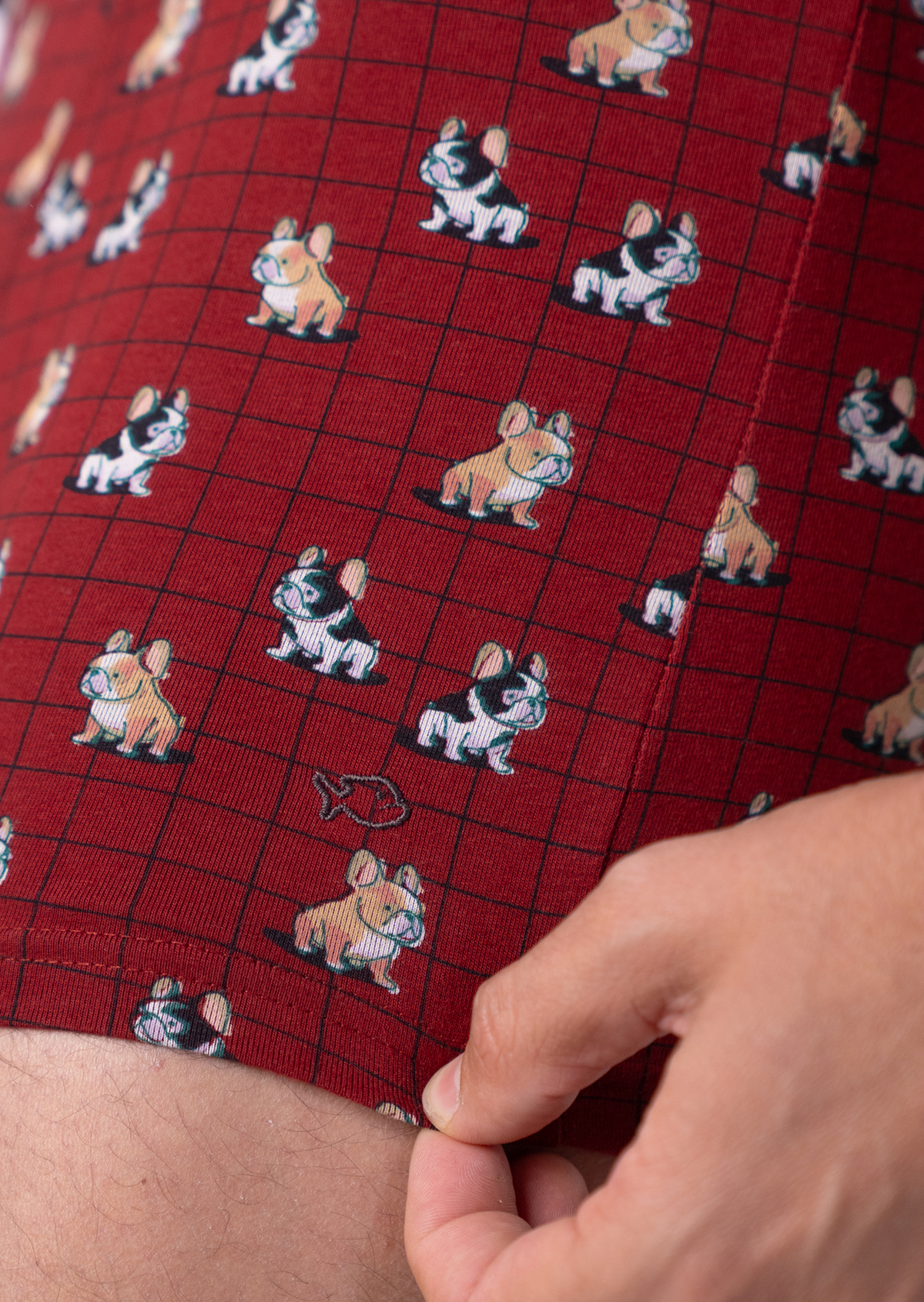 Boxer en coton biologique BILLYBELT Rouge