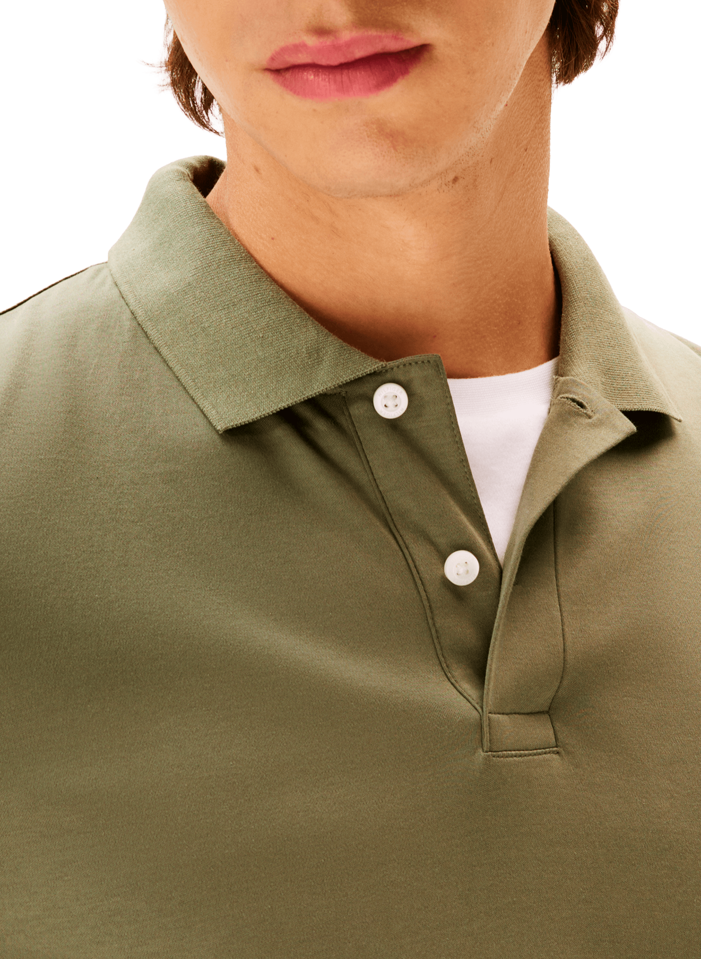 Long sleeve polo shirt TOMMY HILFIGER Green