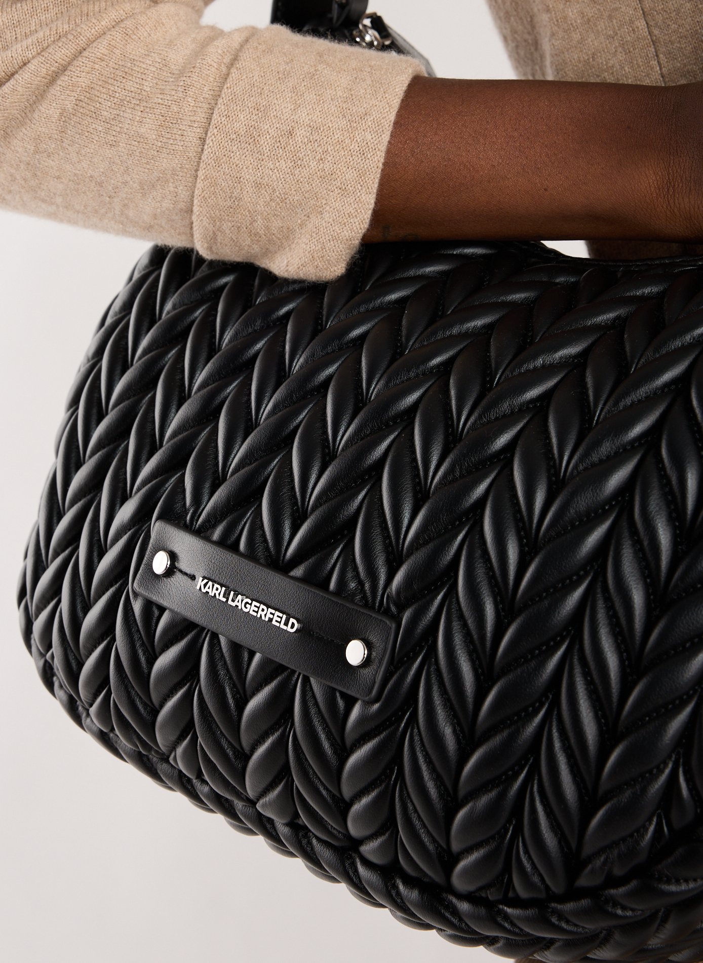 Sac à main K/Wave Hobo KARL LAGERFELD Noir