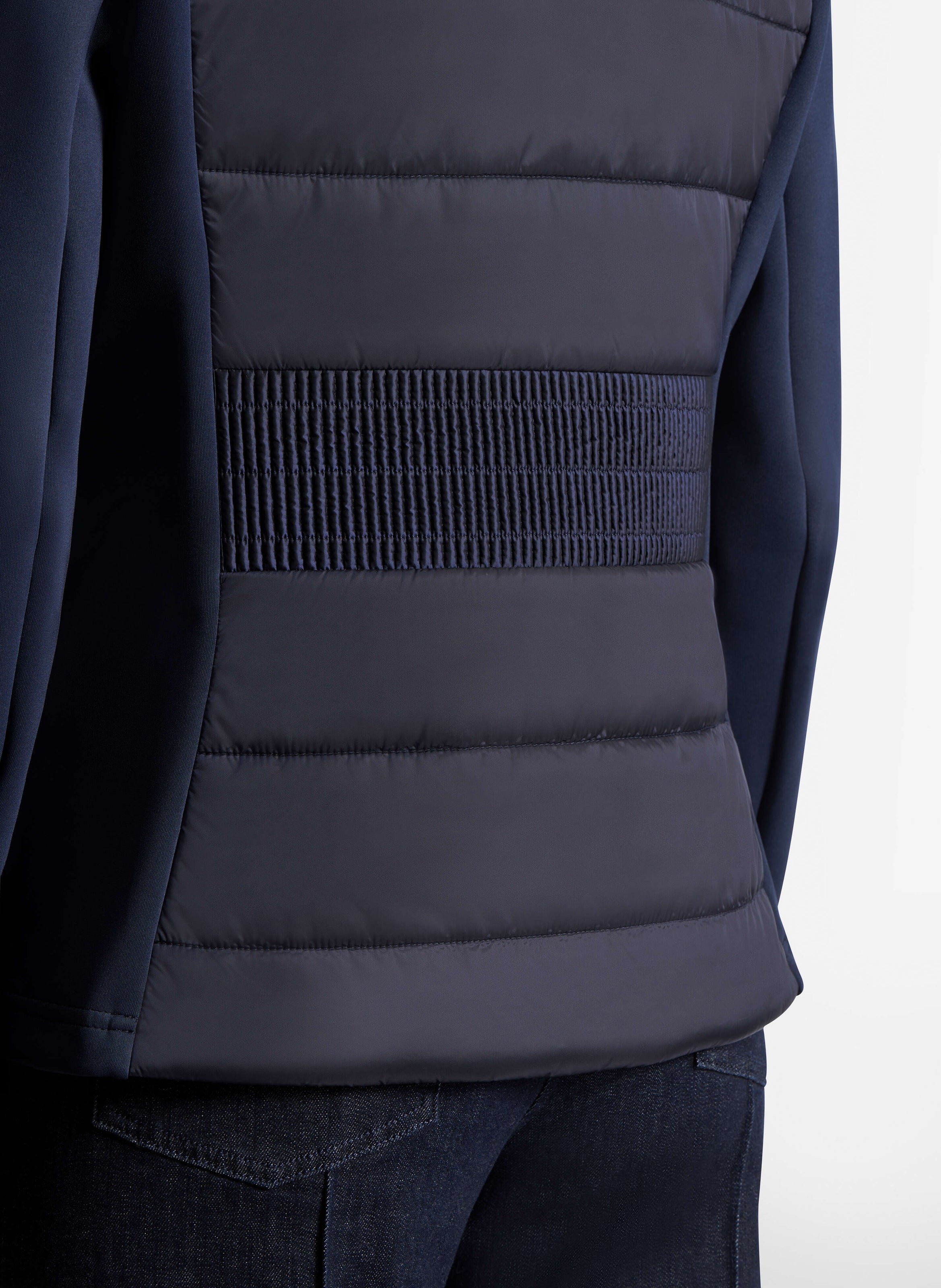 Veste linn col montant coupe regular FUSALP Bleu