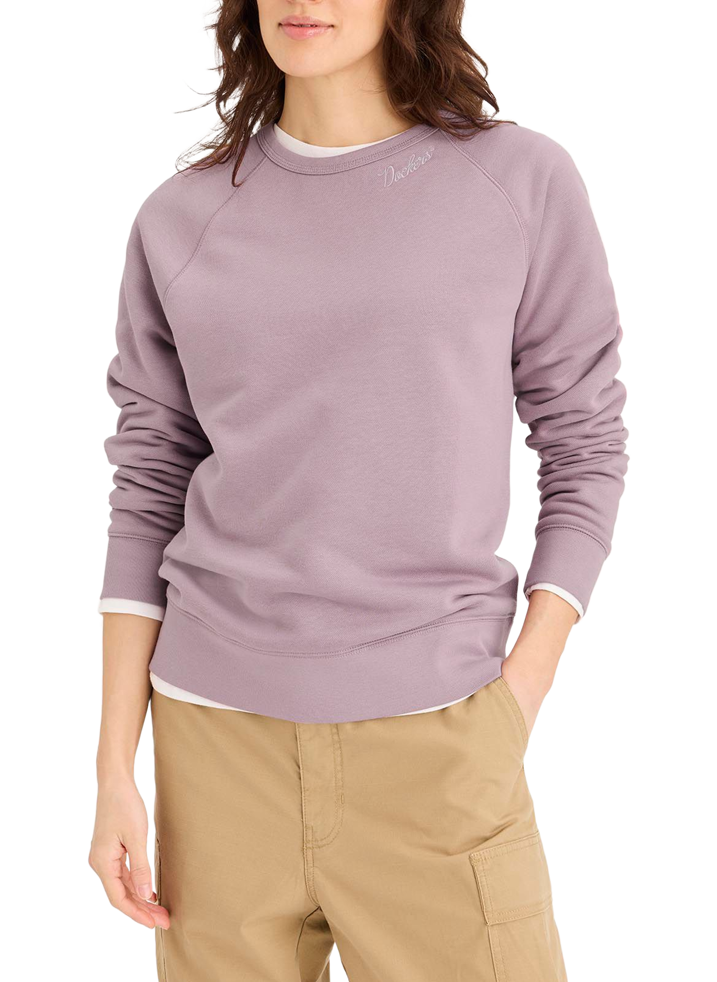 DOCKERS Pull en coton Violet