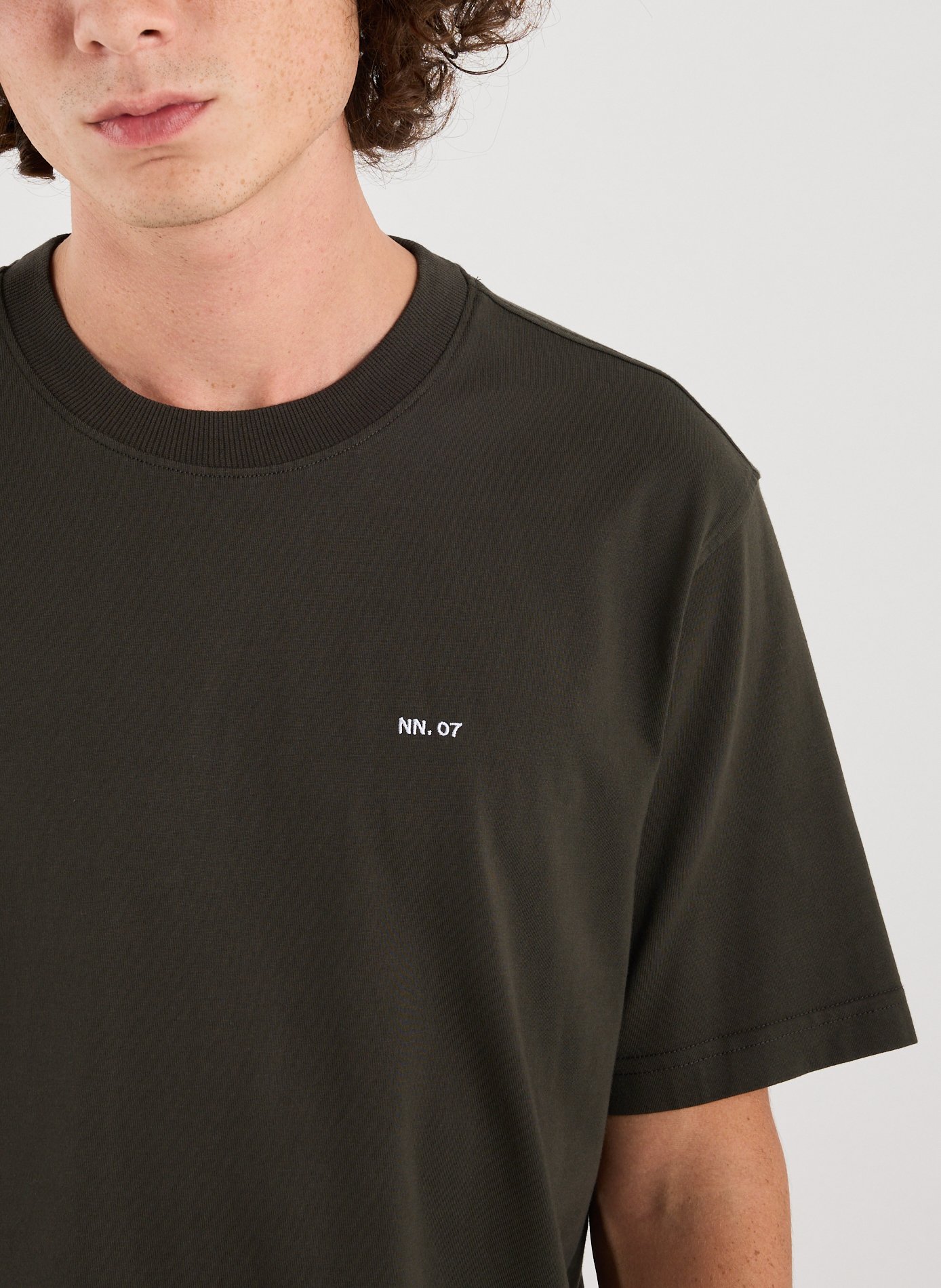 Classic Cotton T-Shirt NN.07 Khaki