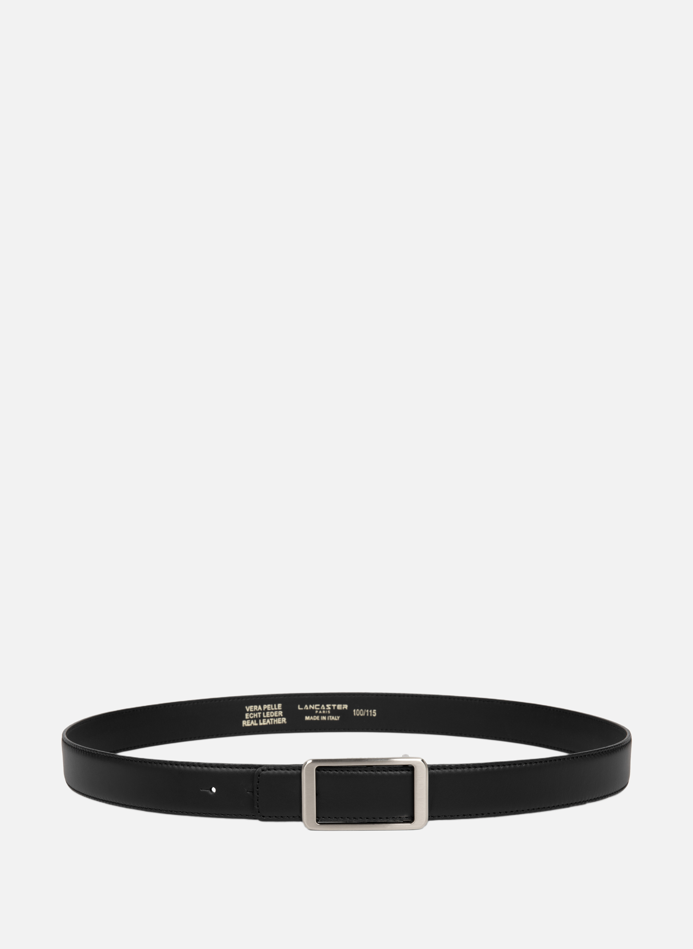 LANCASTER Ceinture - ceinture cuir lisse femme Noir
