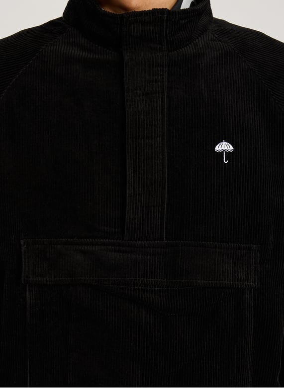 Blouson col montant en coton mélangé | Noir by HELAS CAPS Blouson col montant en coton mélangé Noir