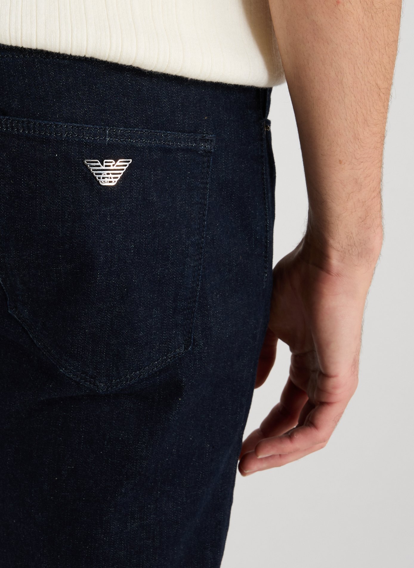 Cotton T-shirt EMPORIO ARMANI Blue