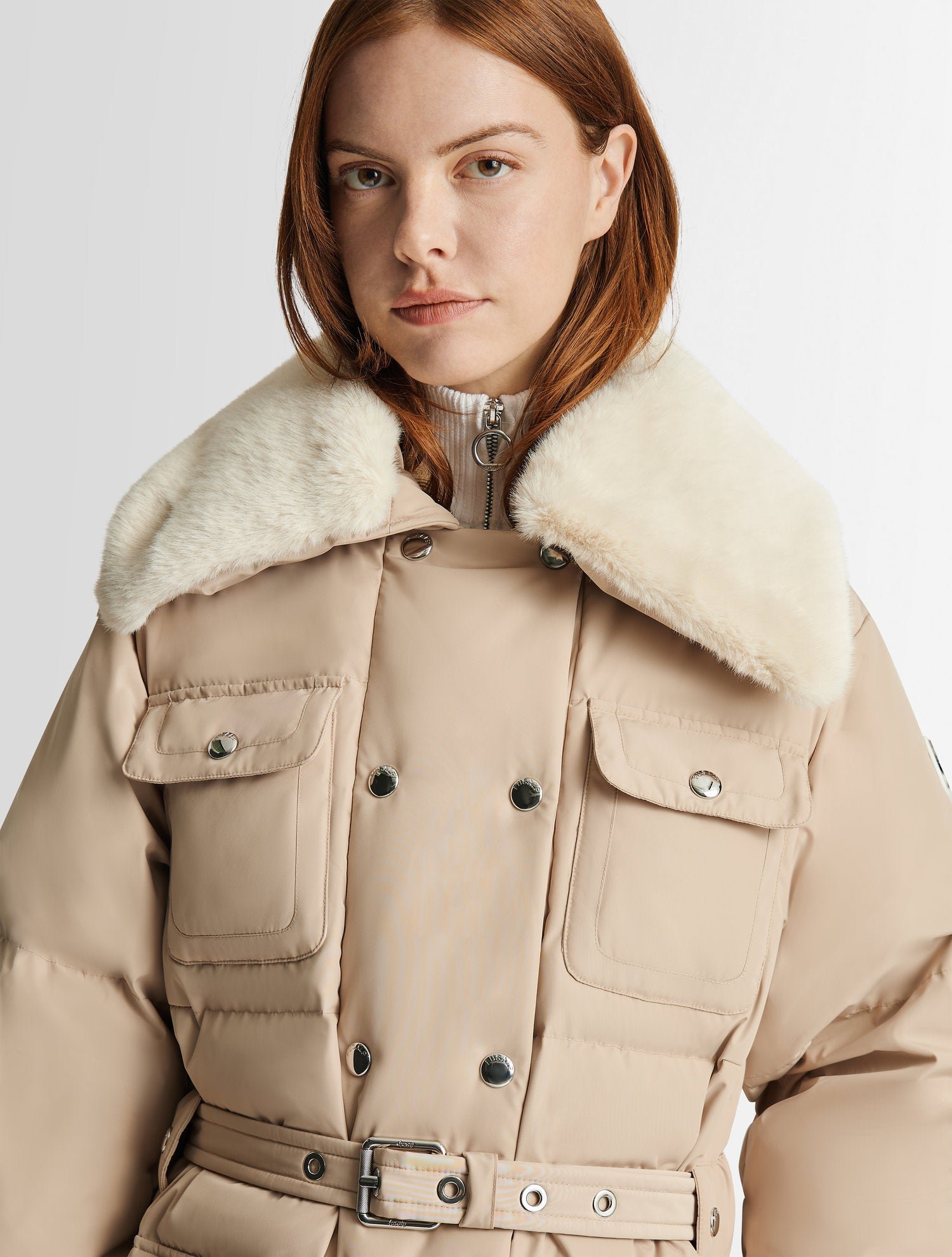 Manteau vlavi col tailleur FUSALP Blanc