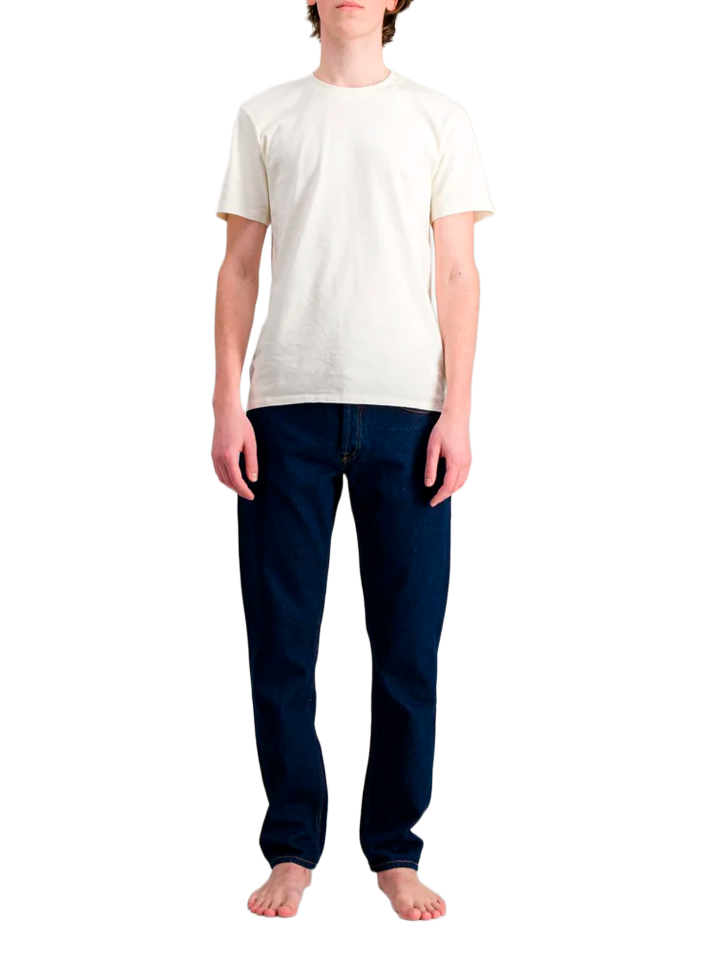 Jean droit en coton ATELIERS DE NIMES Bleu