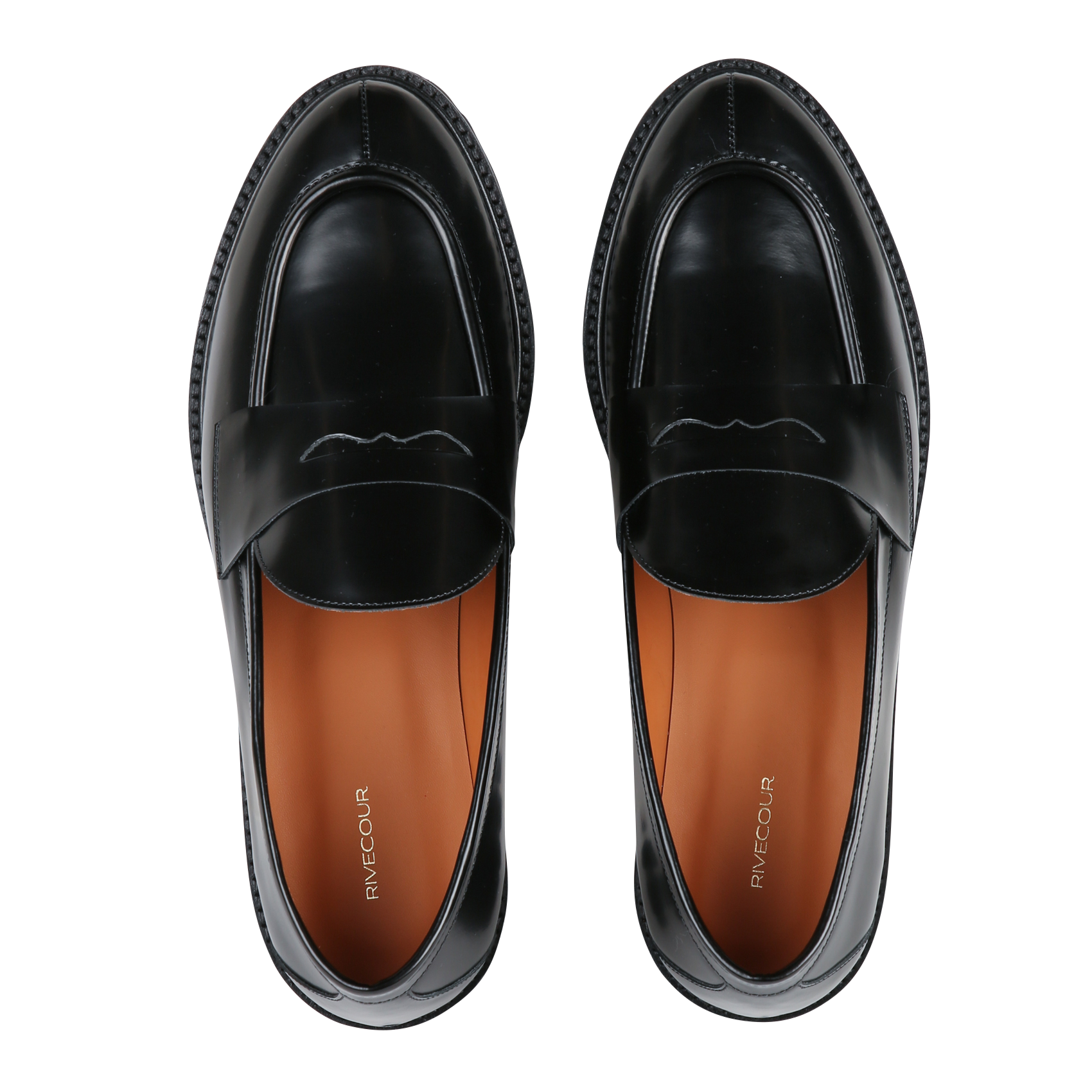 Mocassins en cuir n°181 RIVECOUR Noir