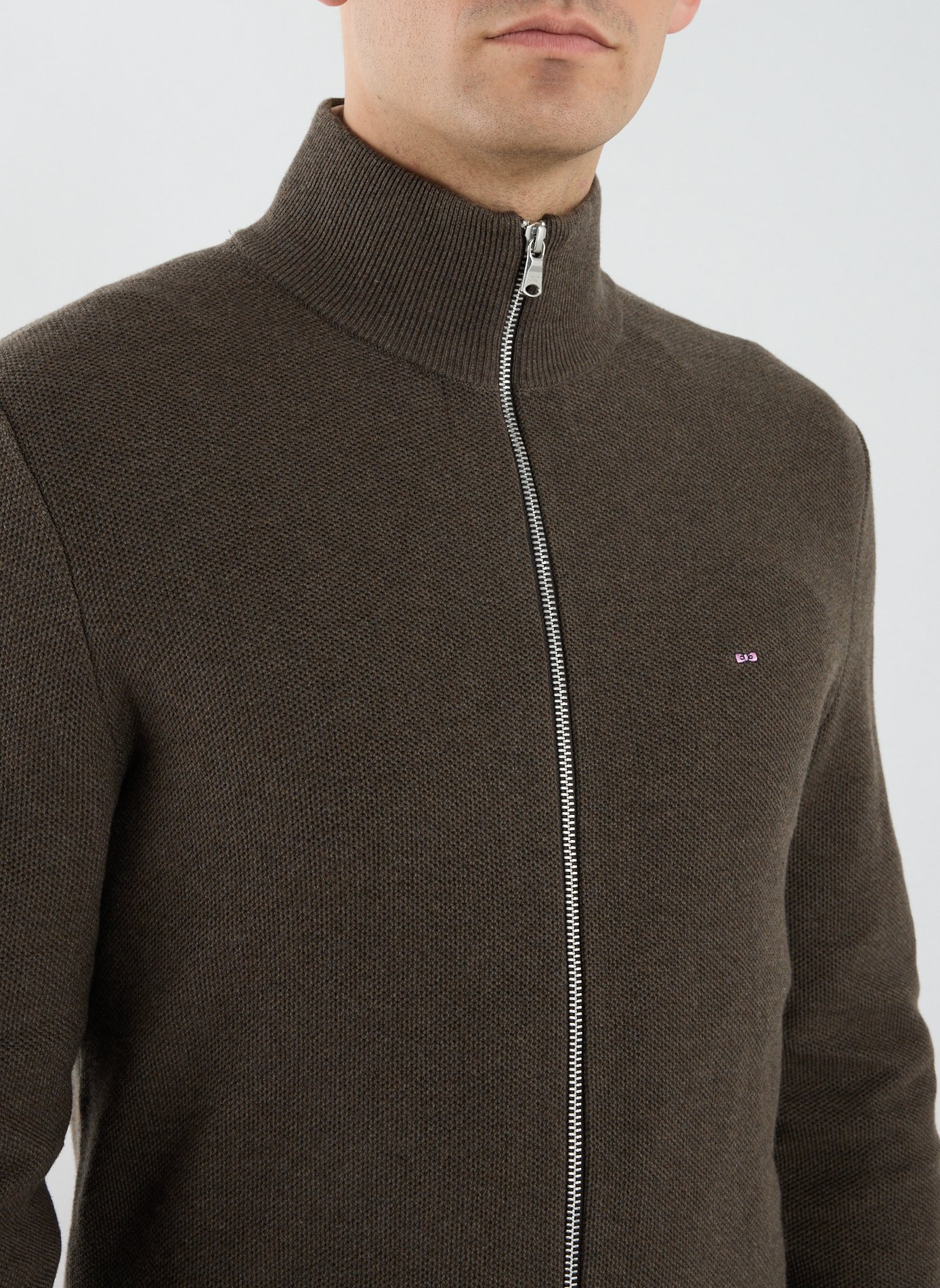 Cotton cardigan EDEN PARK Brown