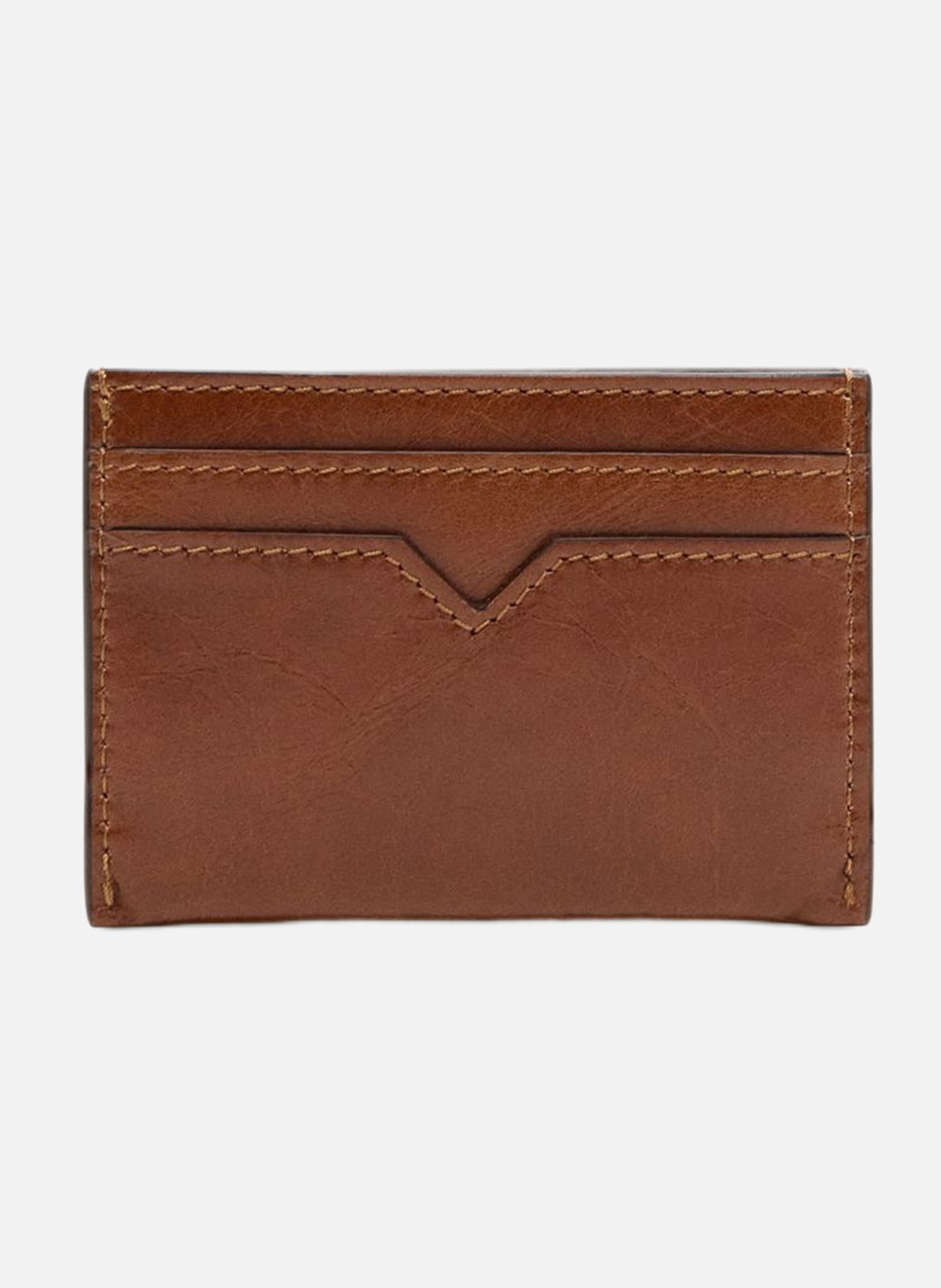 Porte-cartes en cuir VANESSA BRUNO Marron