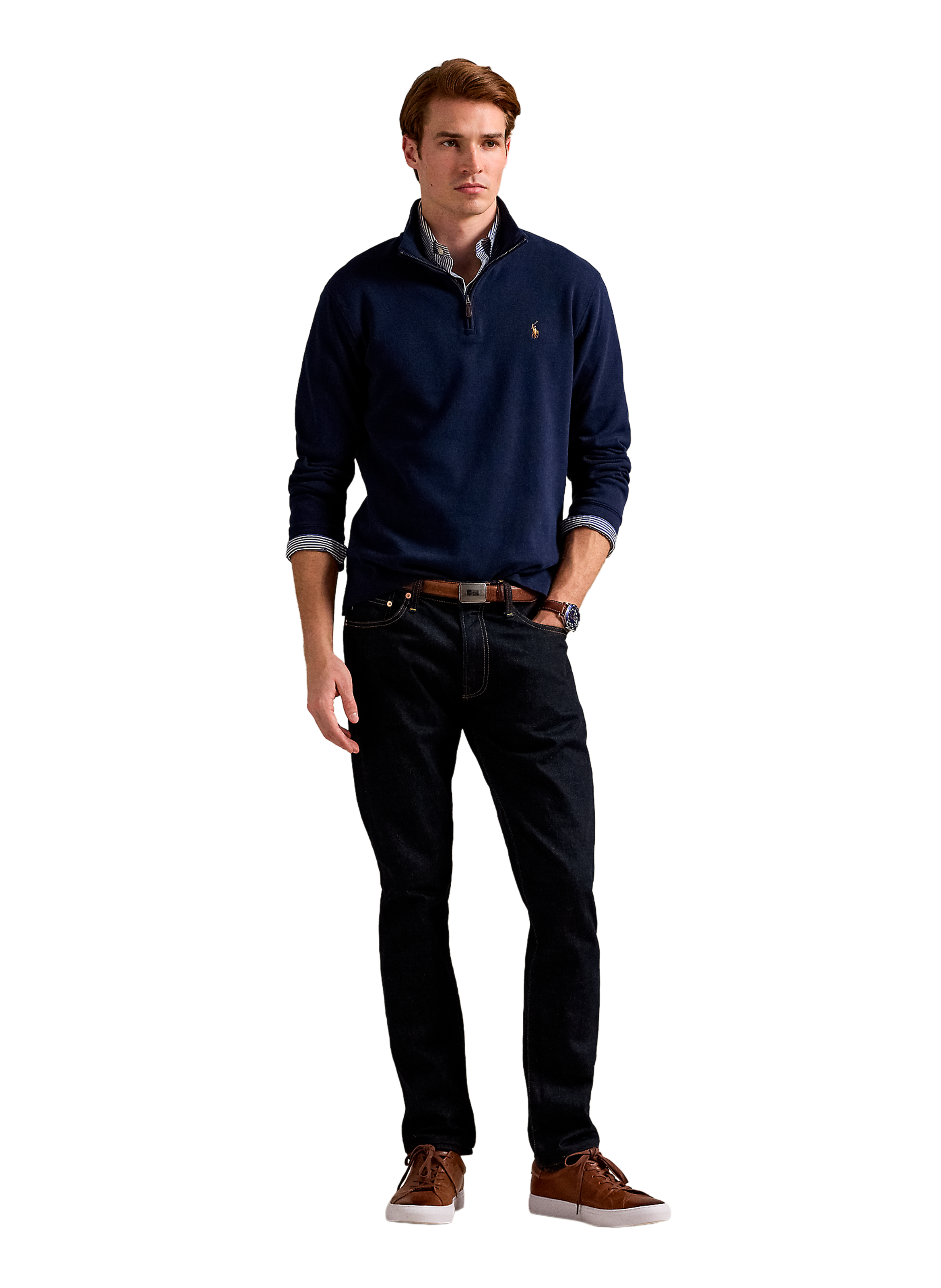 Half-zip cotton jumper POLO RALPH LAUREN Blue