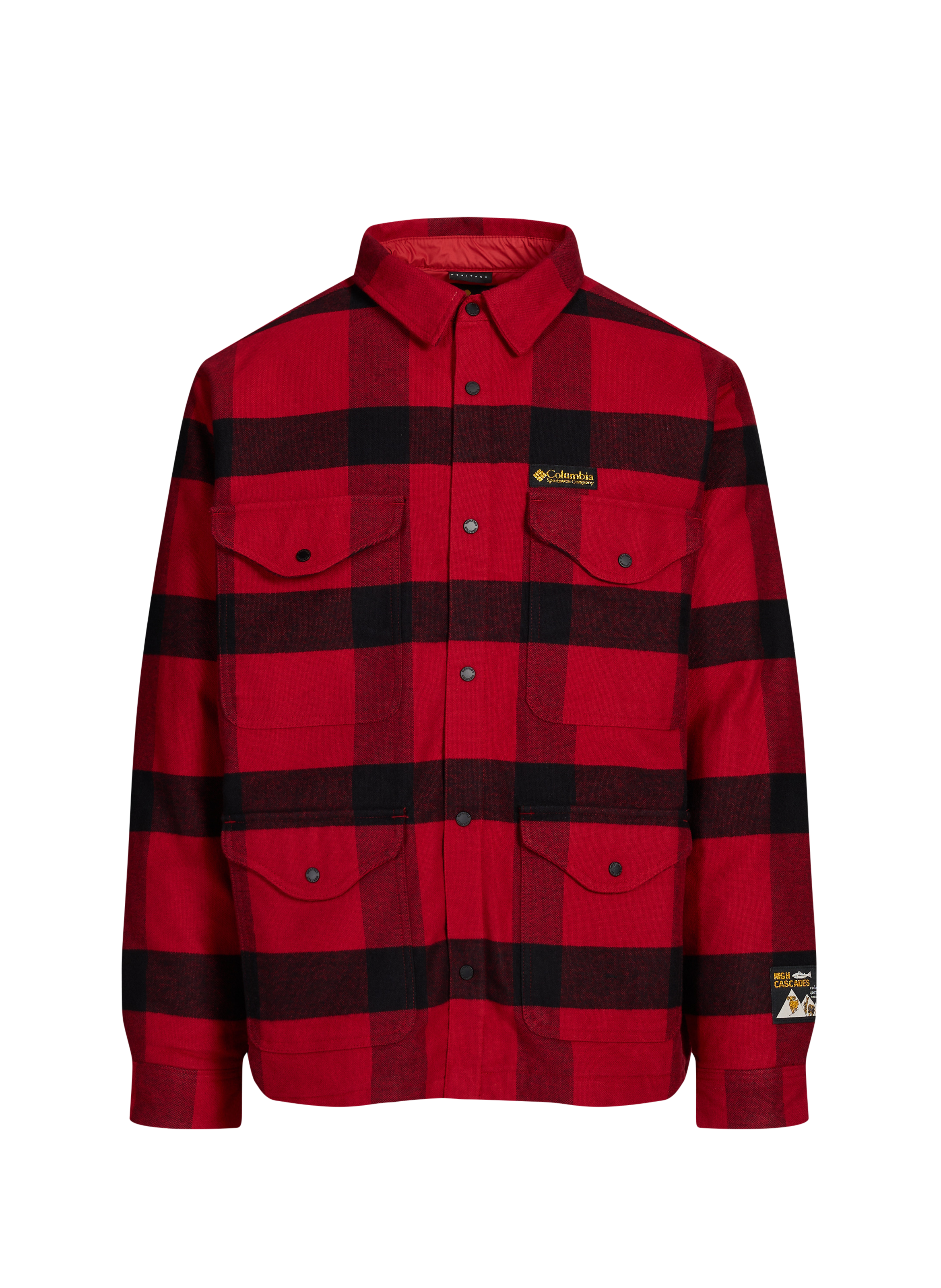 COLUMBIA Checked shirt Red