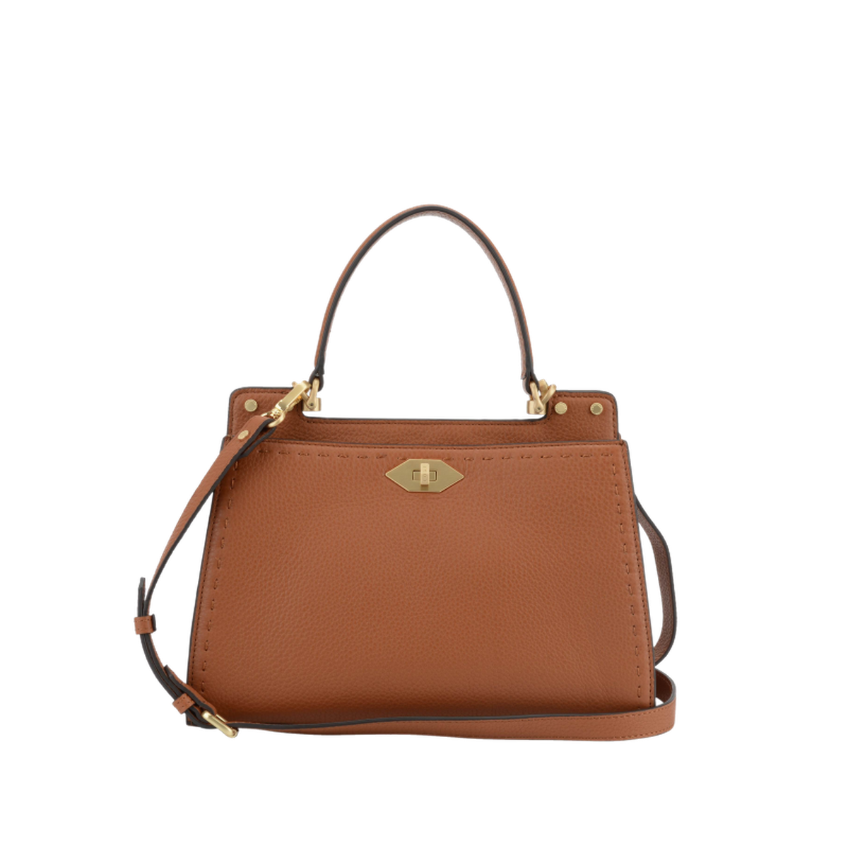 Trianon - sac à main POURCHET Marron