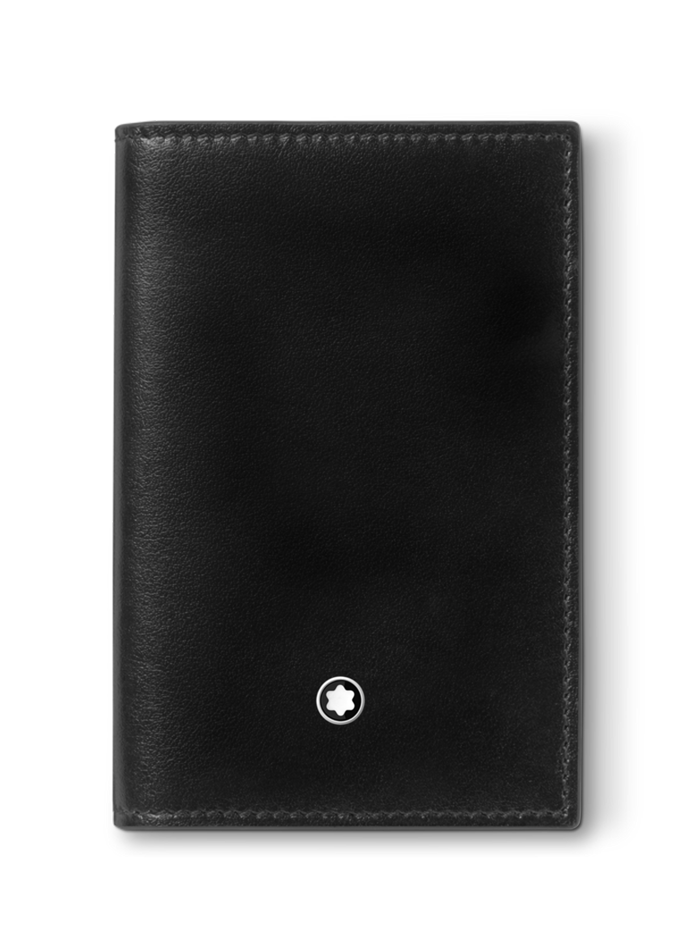 Smooth leather card holder MONTBLANC Black