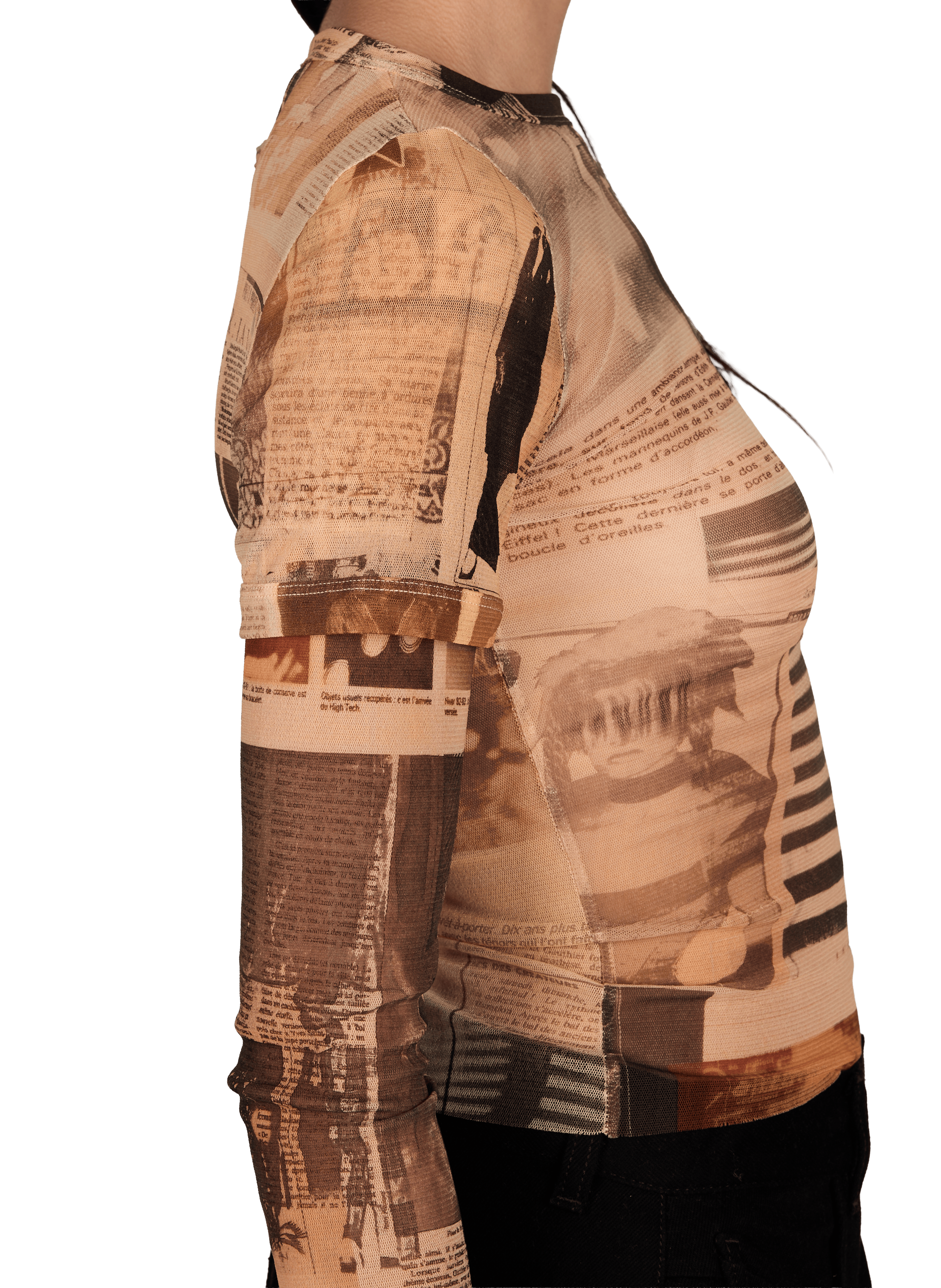 Printed sheer top JEAN PAUL GAULTIER Multicolour