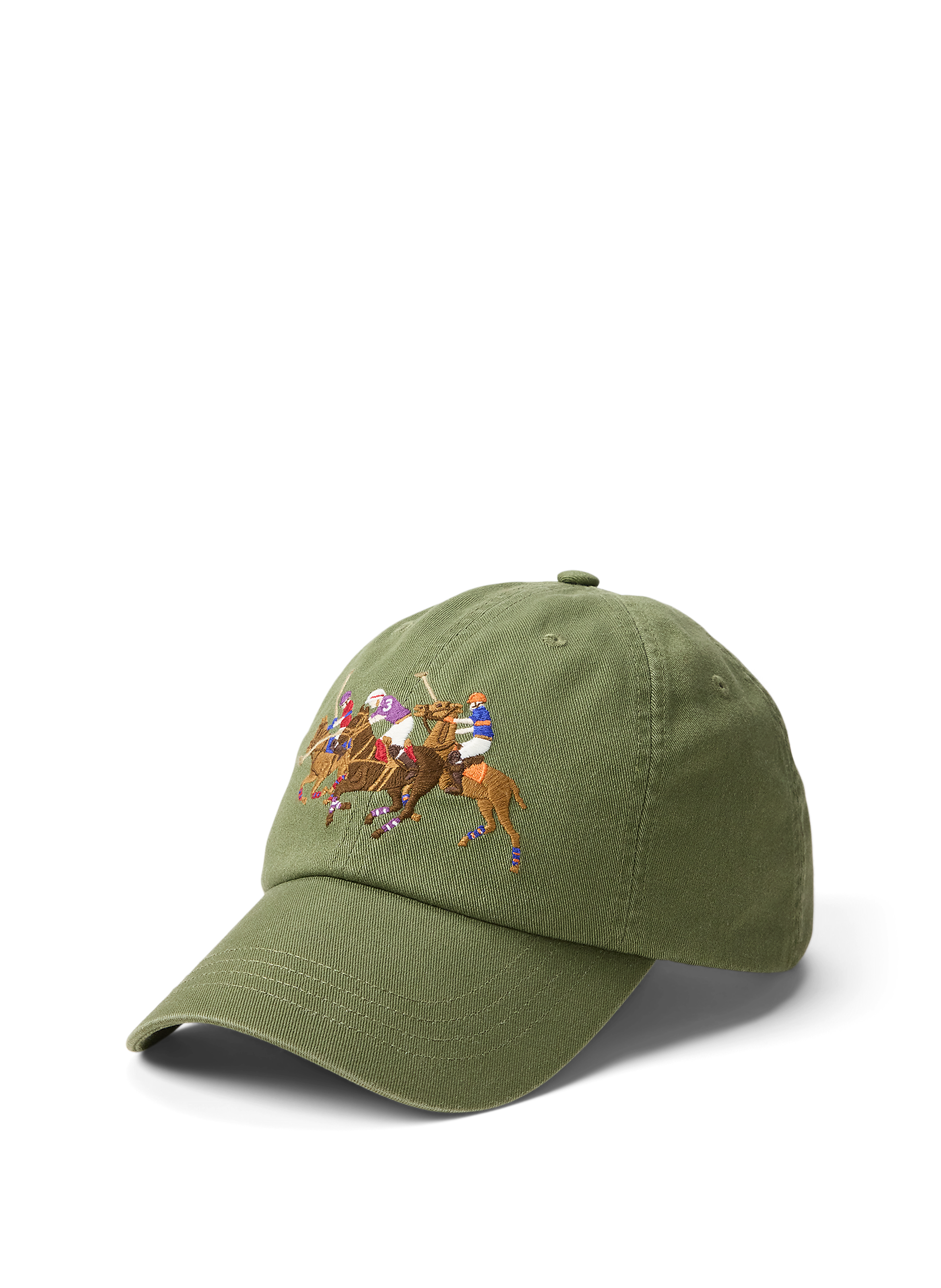 Embroidered cotton baseball cap POLO RALPH LAUREN Green