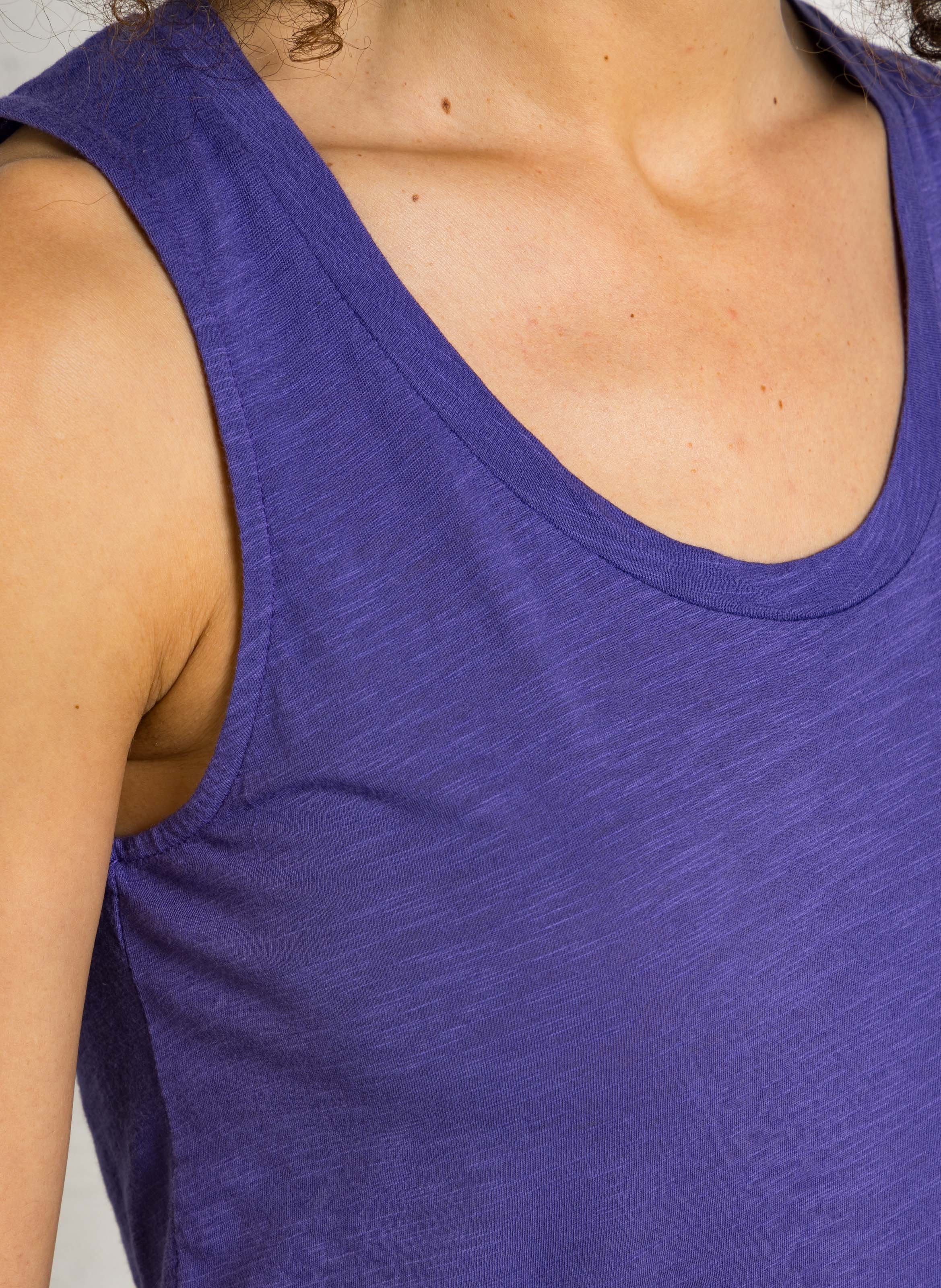 Débardeur à col rond en coton mélangé jacksonville AMERICAN VINTAGE Violet