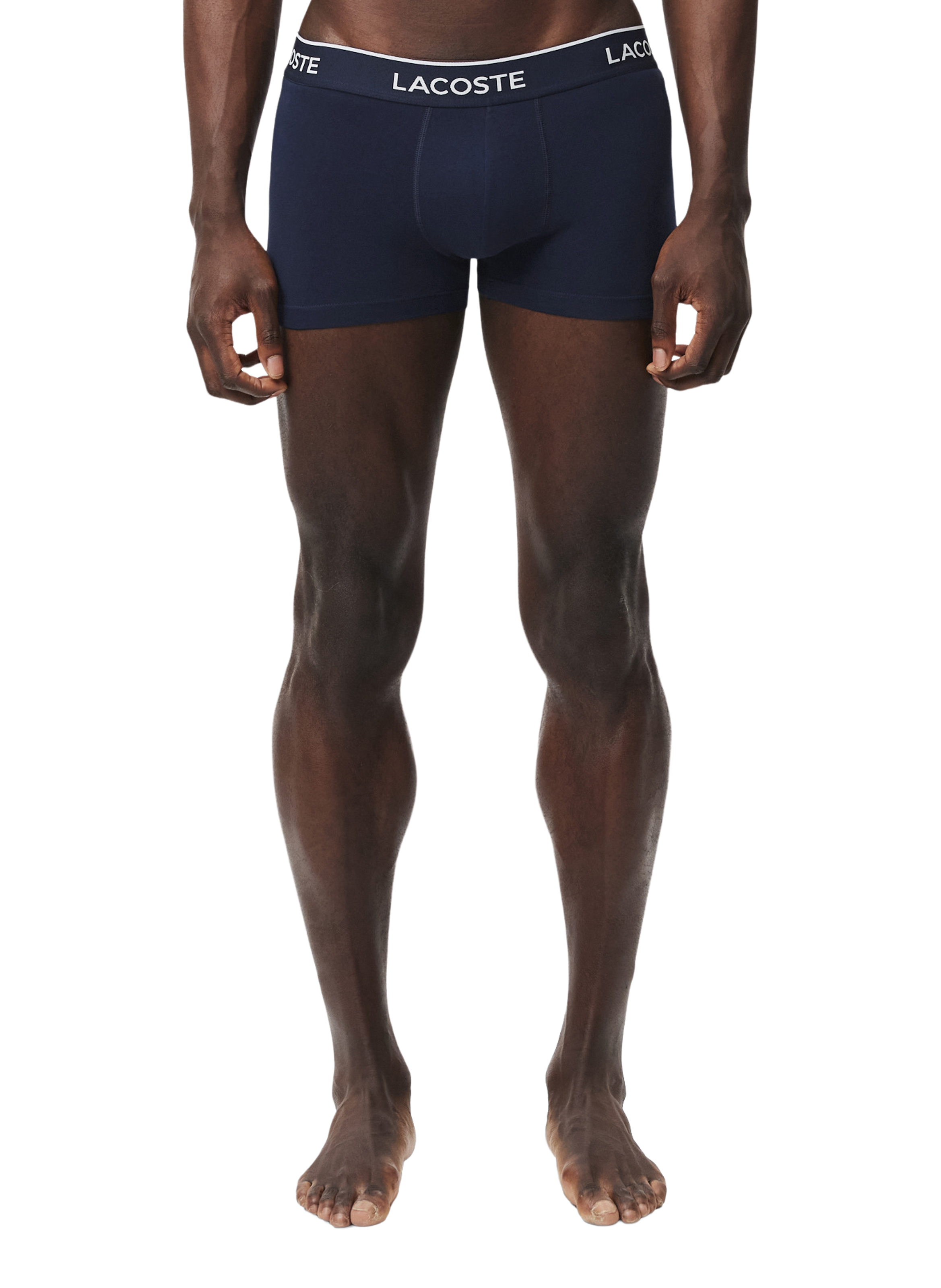 Lot de 3 boxers en coton mélangé LACOSTE Multicolore