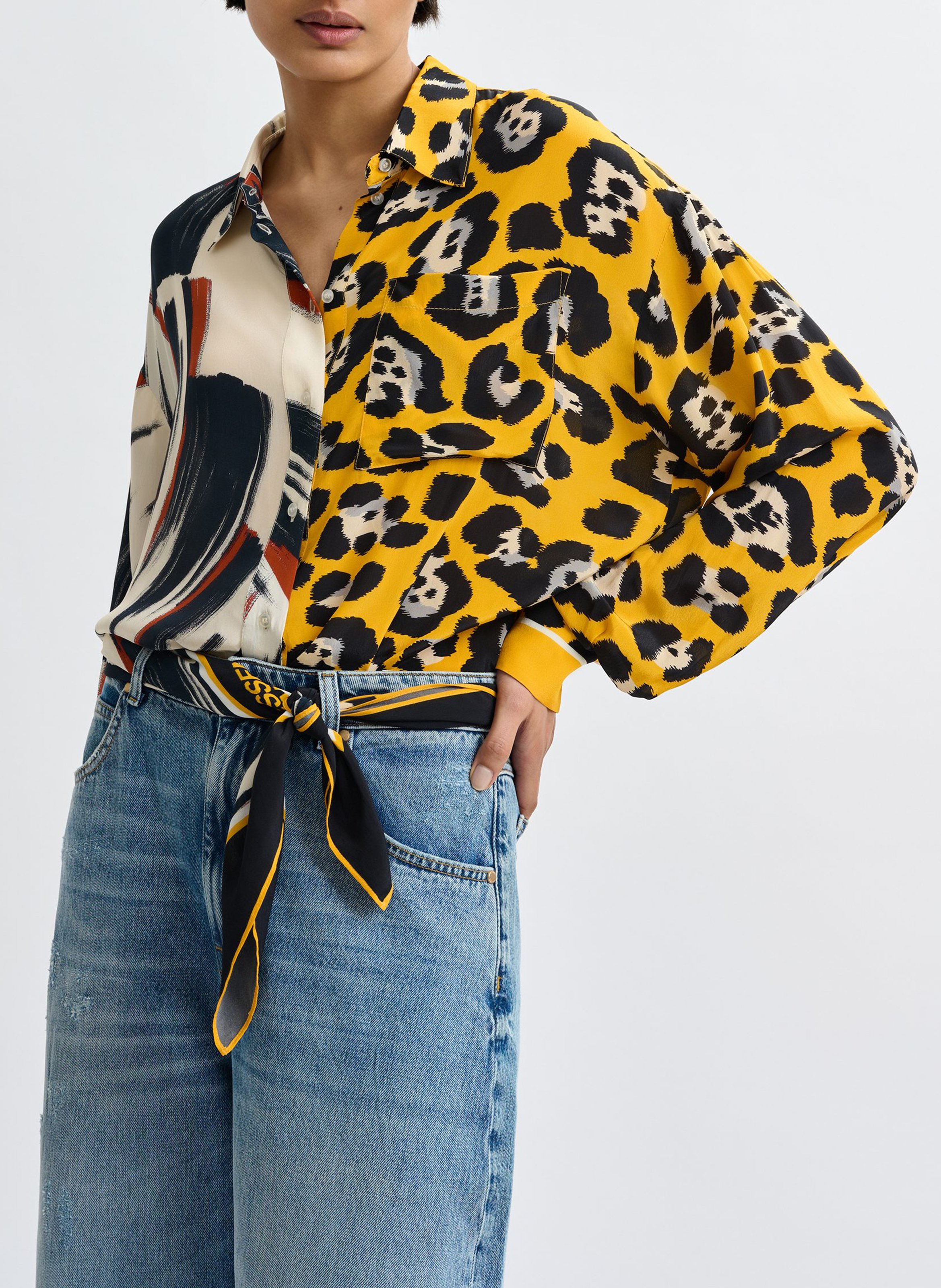 Chemise droite col classique imprimé jodoca ESSENTIEL ANTWERP Multicolore