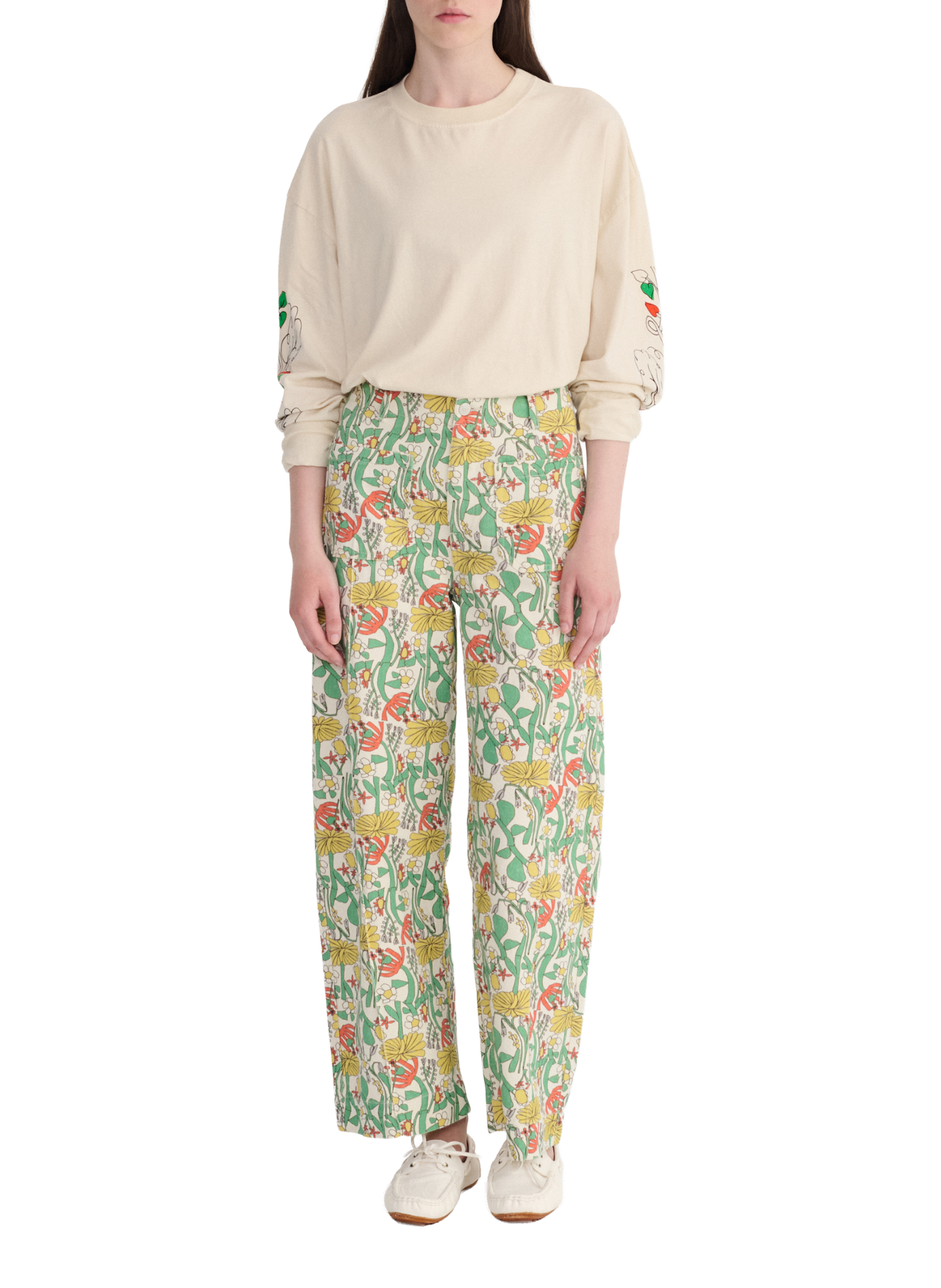 Straight and loose-fitting patterned trousers BOBO CHOSES Multicolour