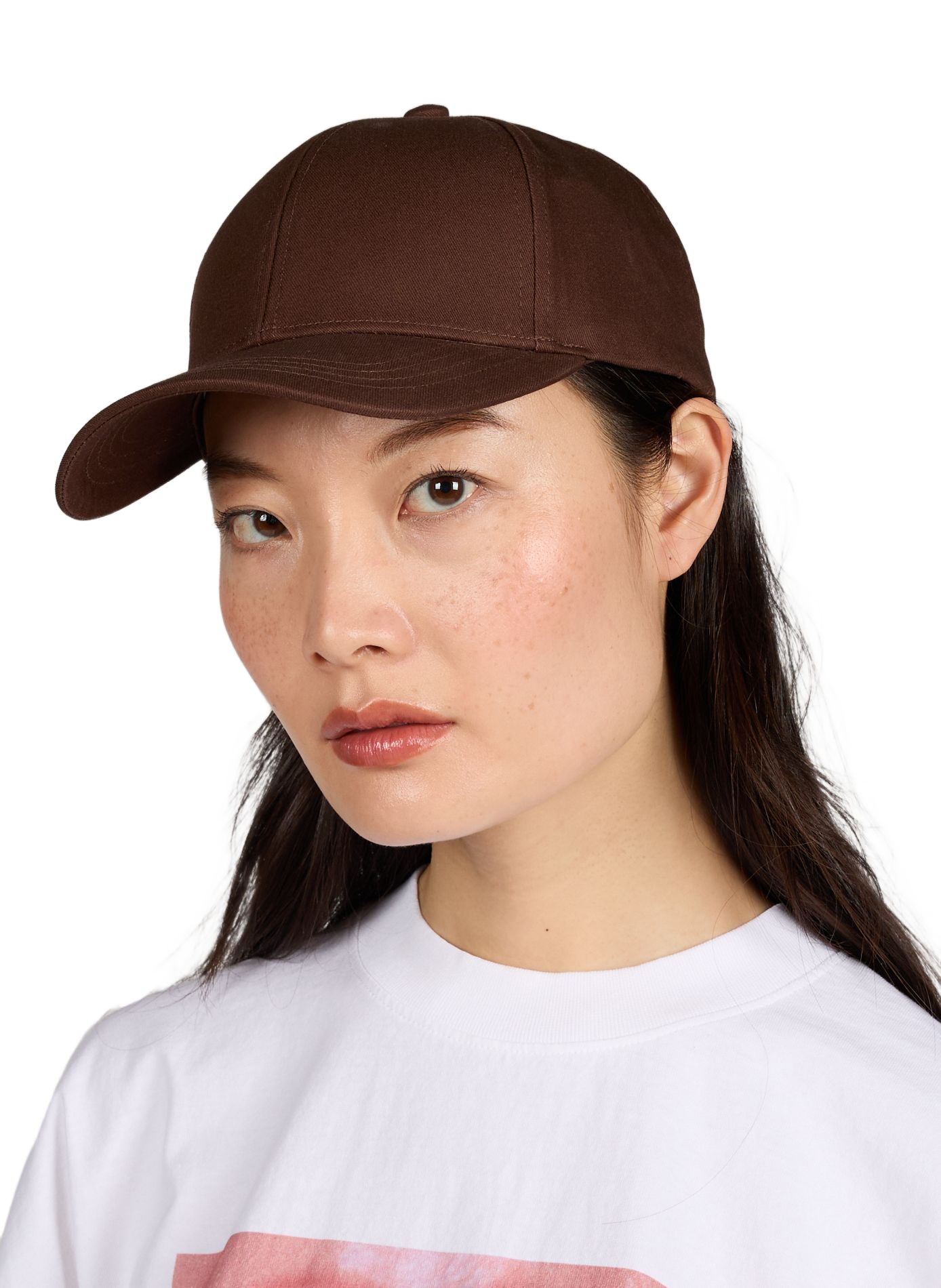 Cotton logo baseball cap SAISON 1865 Brown