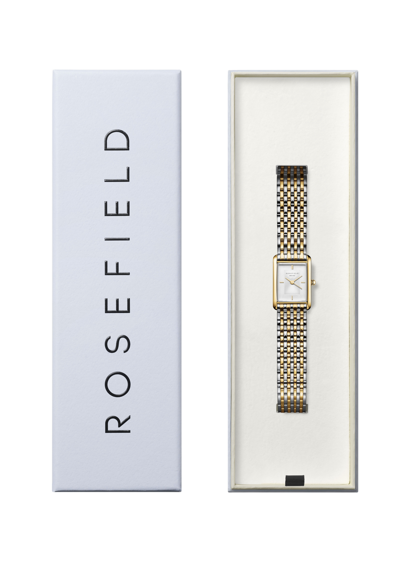 Montre analogique Heirloom en acier inoxydable ROSEFIELD Blanc
