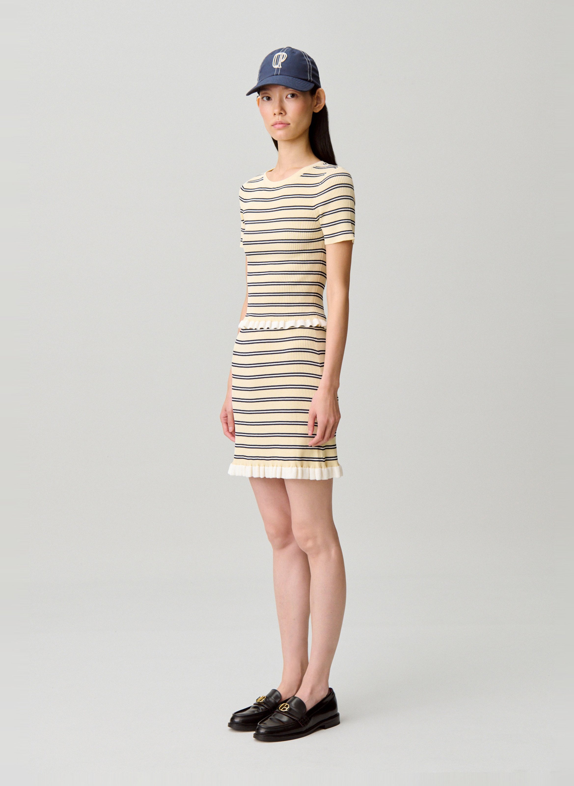 Jupe courte rayée CLAUDIE PIERLOT Multicolore