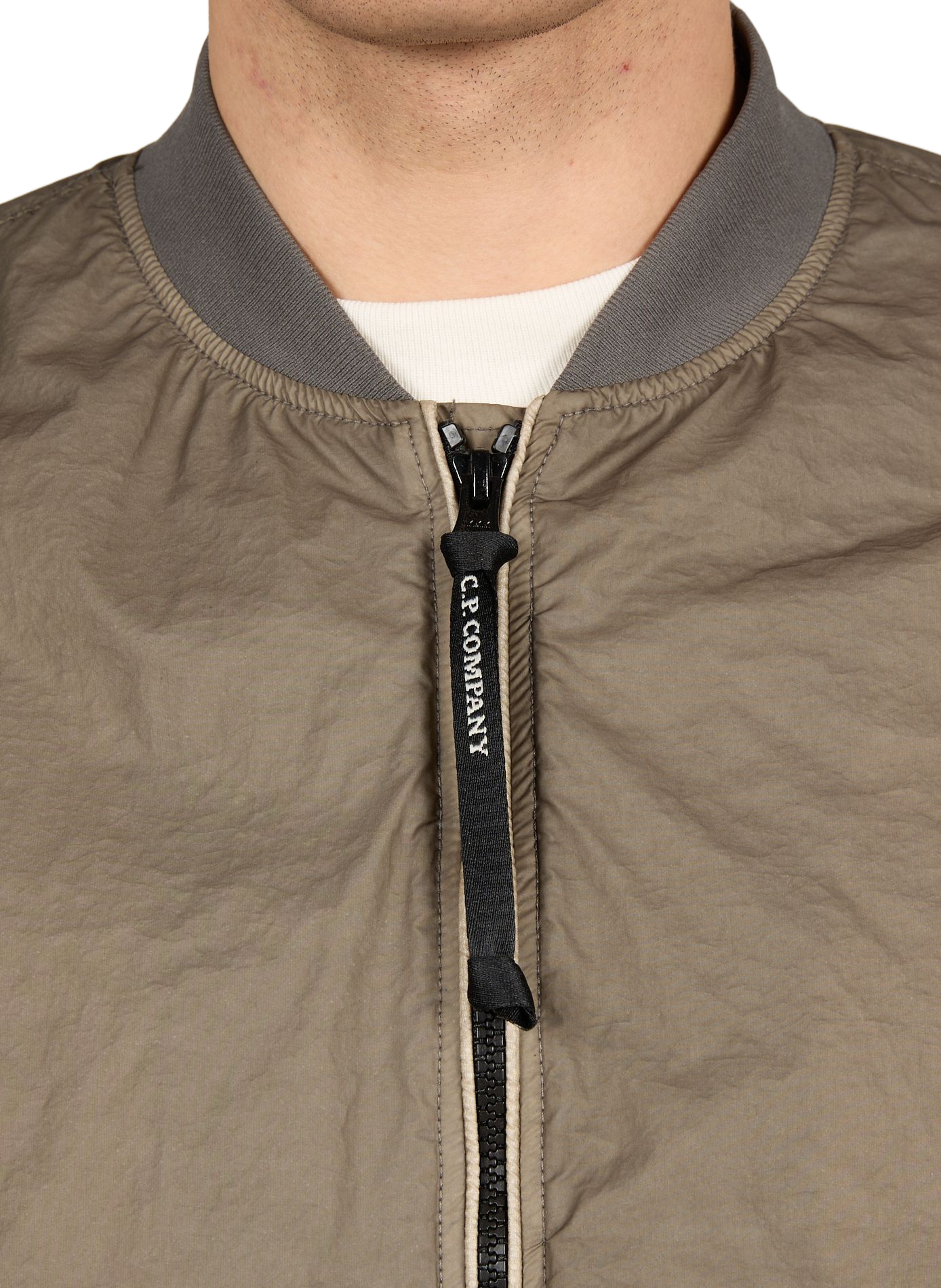 Lightweight jacket with flat collar CP COMPANY Grey