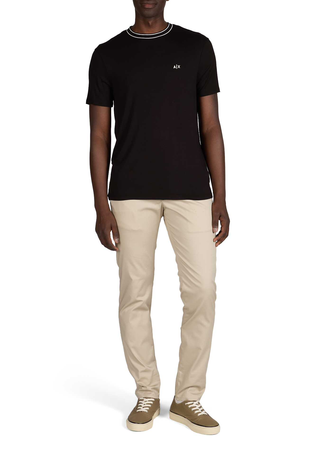 Cotton chino trousers ARMANI EXCHANGE Beige