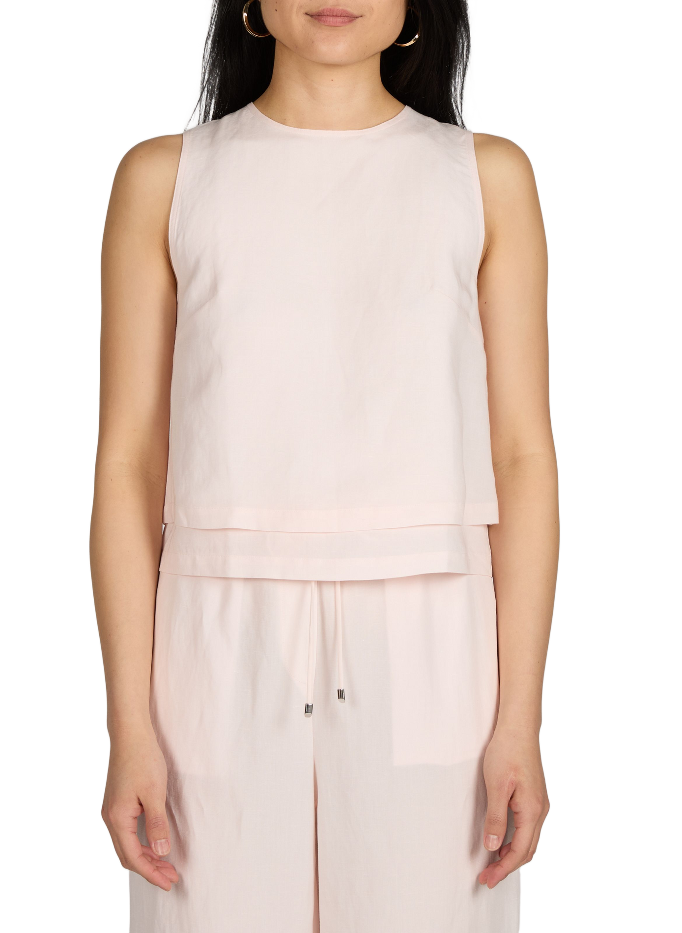 Débardeur Bliny à col rond BOSS Rose