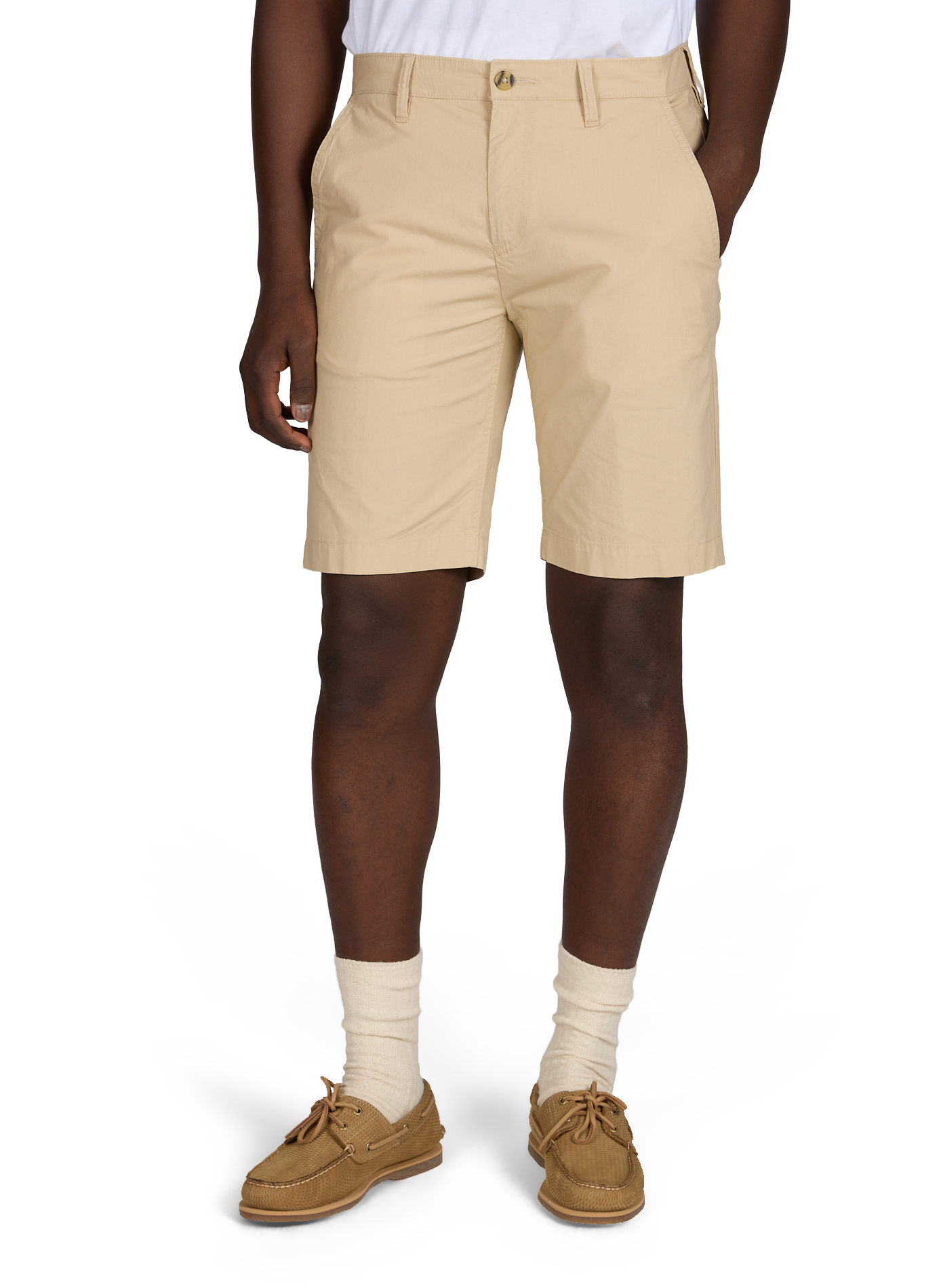 Straight cotton shorts TIMBERLAND Beige