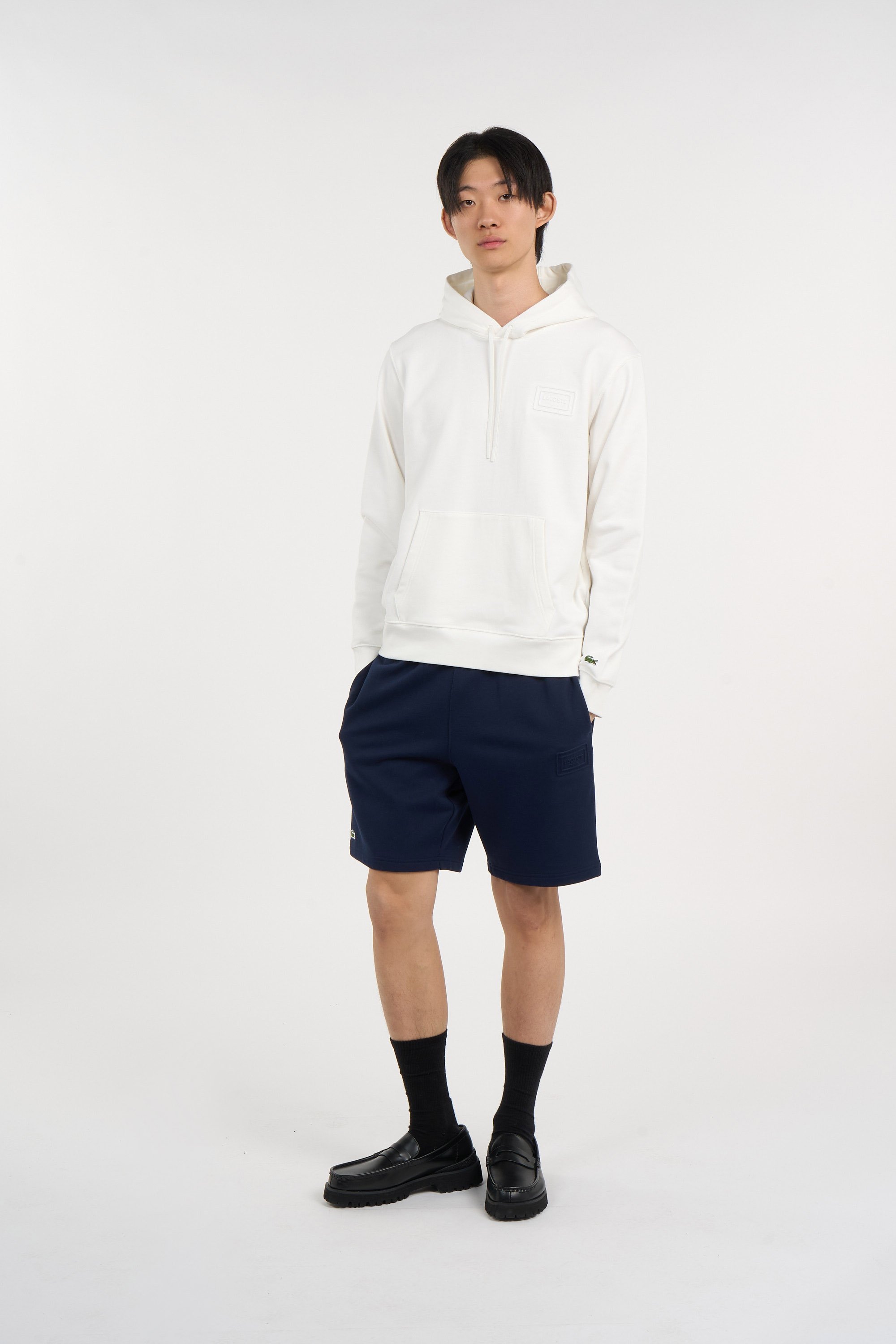 Hoodie sweatshirt LACOSTE Blanc