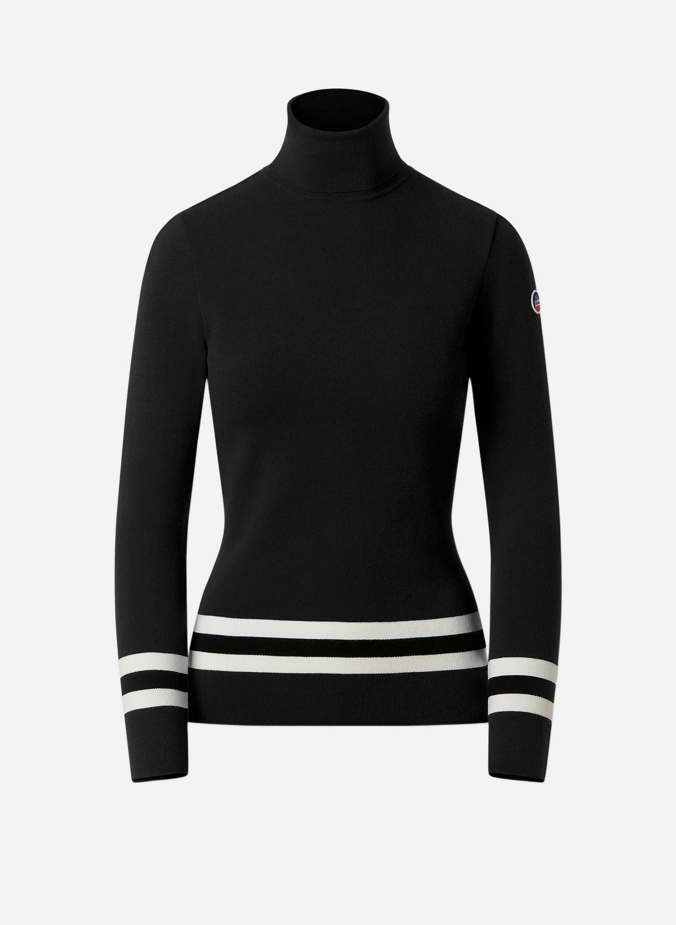 Judith fitted turtleneck sweater FUSALP Black