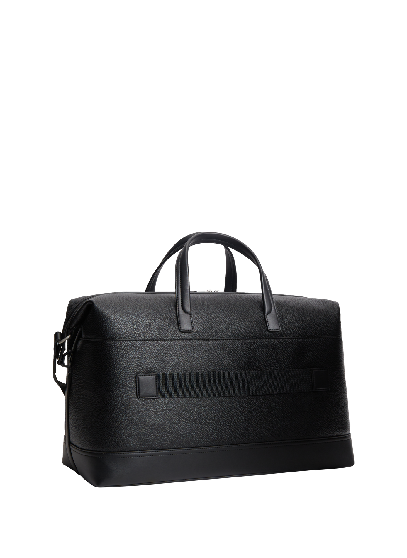 Textured travel bag with metallic logo TOMMY HILFIGER Black