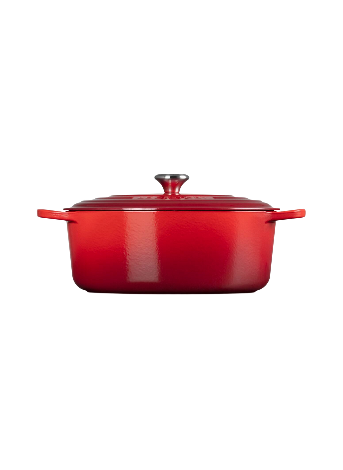 Ovale gusseiserner Schmortopf mit Emaillebeschichtung LE CREUSET Rot