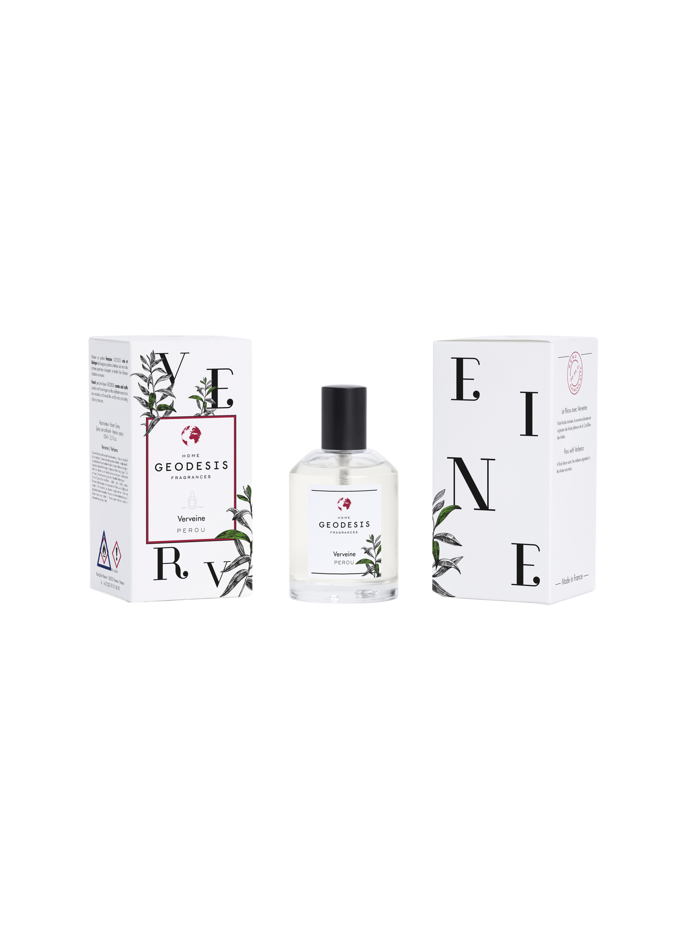  Vaporisateur d'ambiance 100ml Verveine GEODESIS Transparent