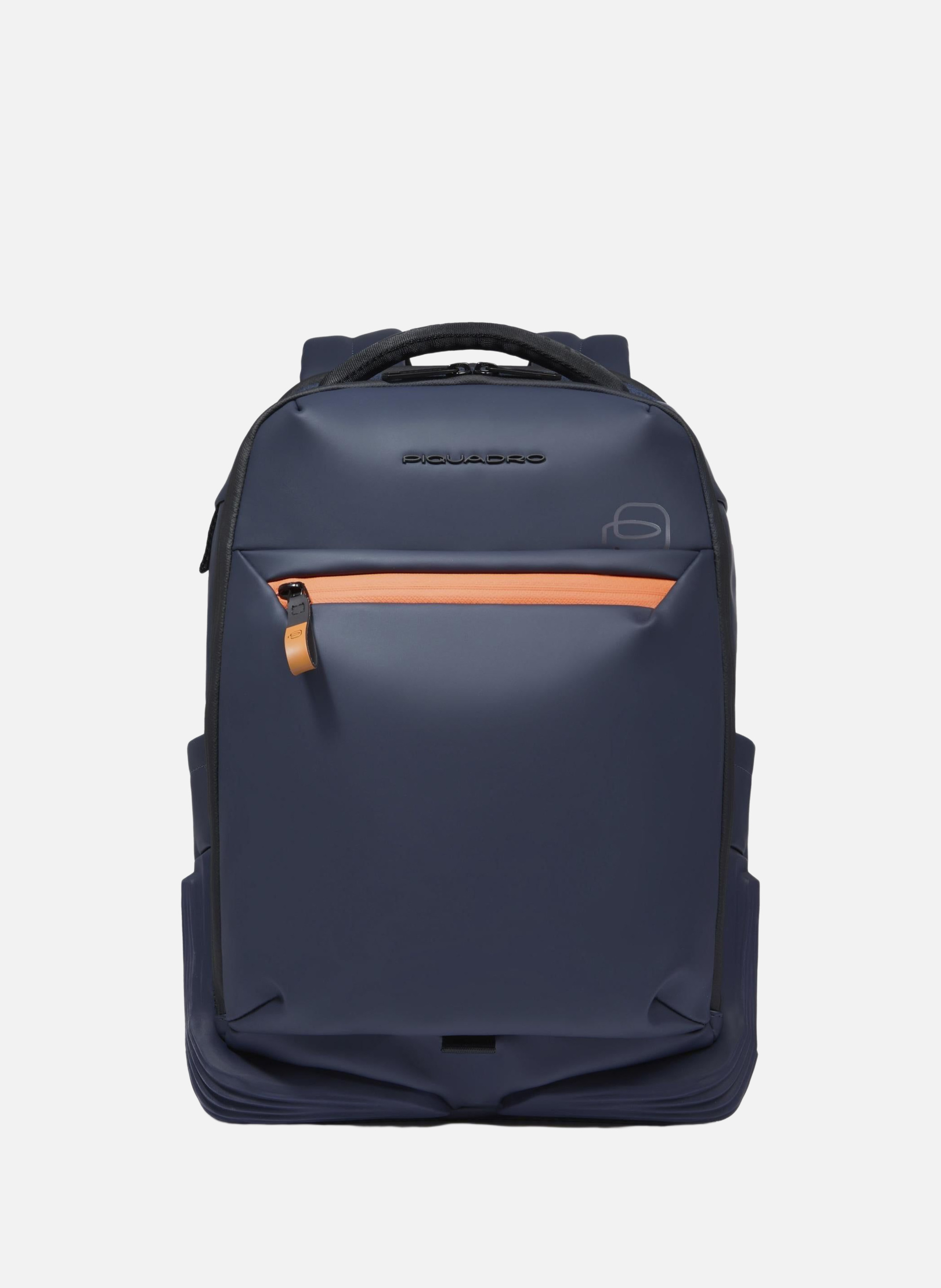 Rugzak voor op reis, geschikt om onder de stoel in het vliegtuig te passen. PIQUADRO Blauw