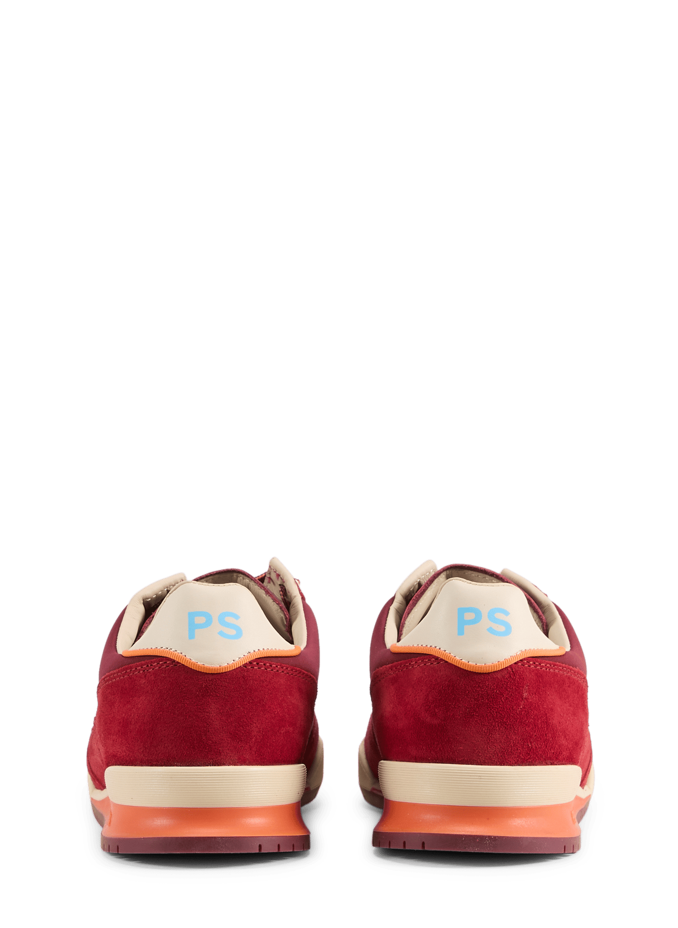 Lage sneakers van gemengd leer PAUL SMITH Rood