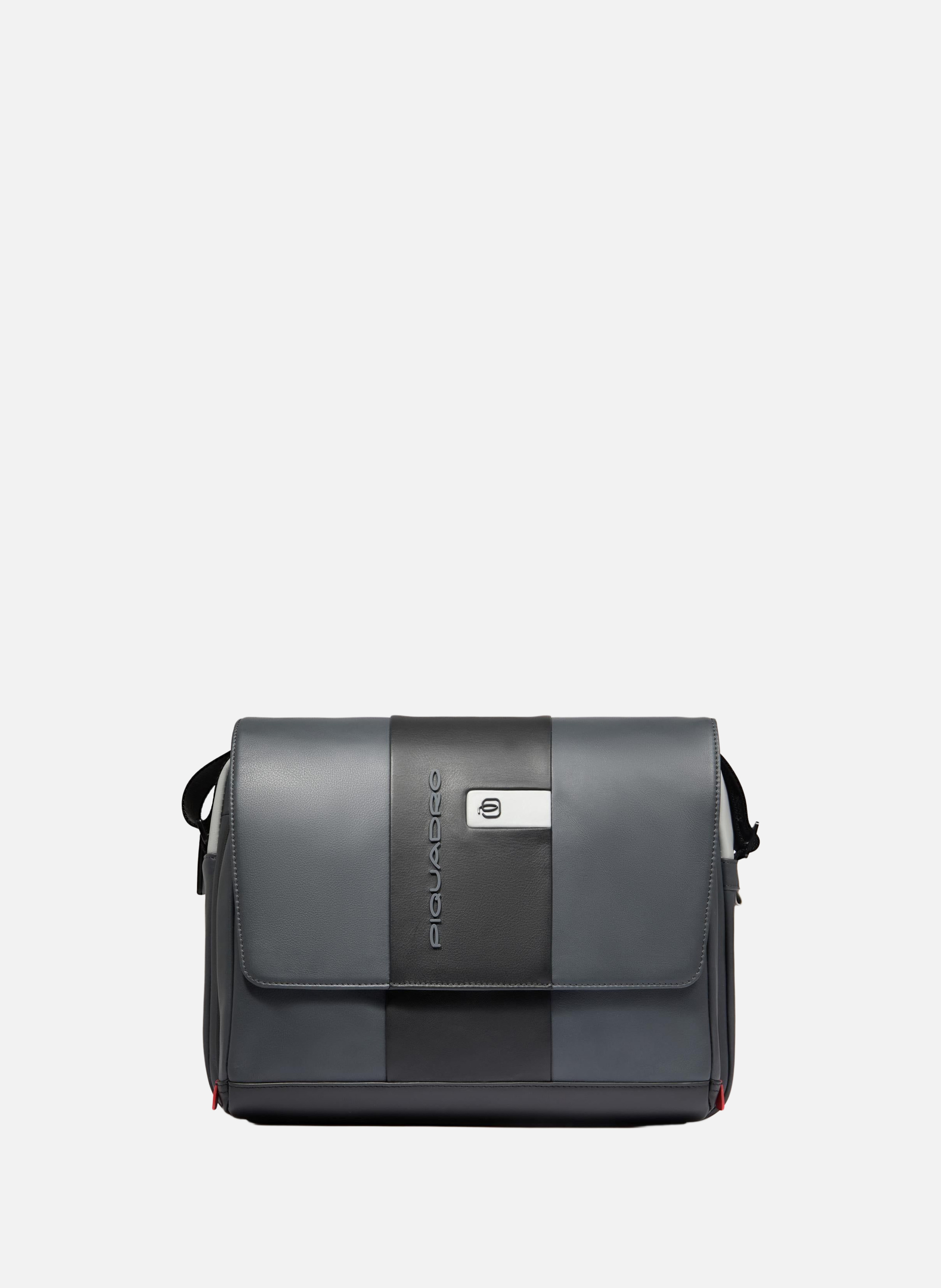 Sac coursier d'ordinateur 14" PIQUADRO Gris