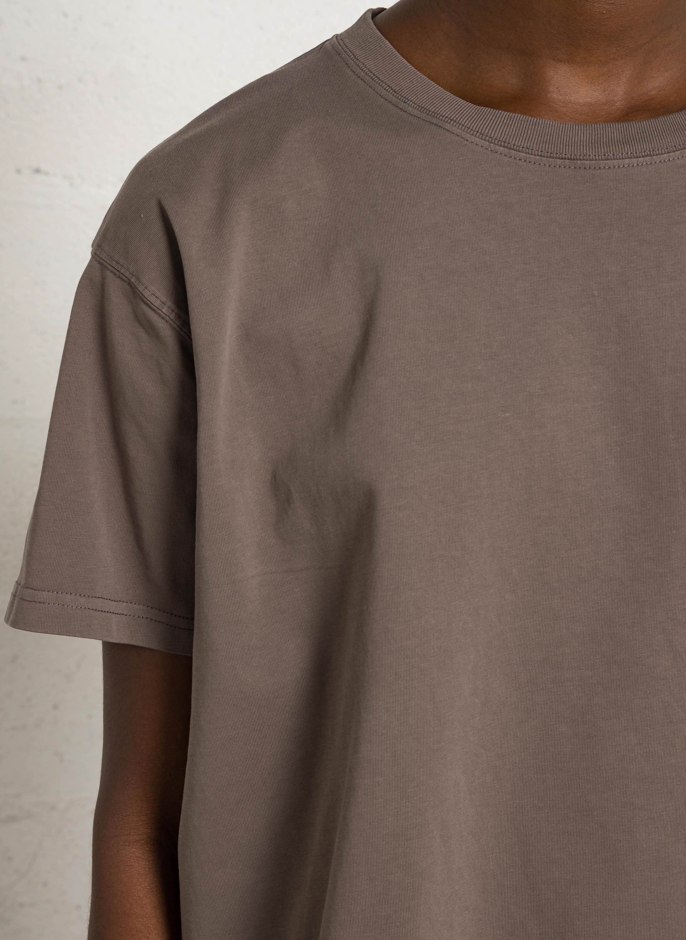 Tee-shirt ample col rond en coton fizvalley | Gris AMERICAN VINTAGE Femme