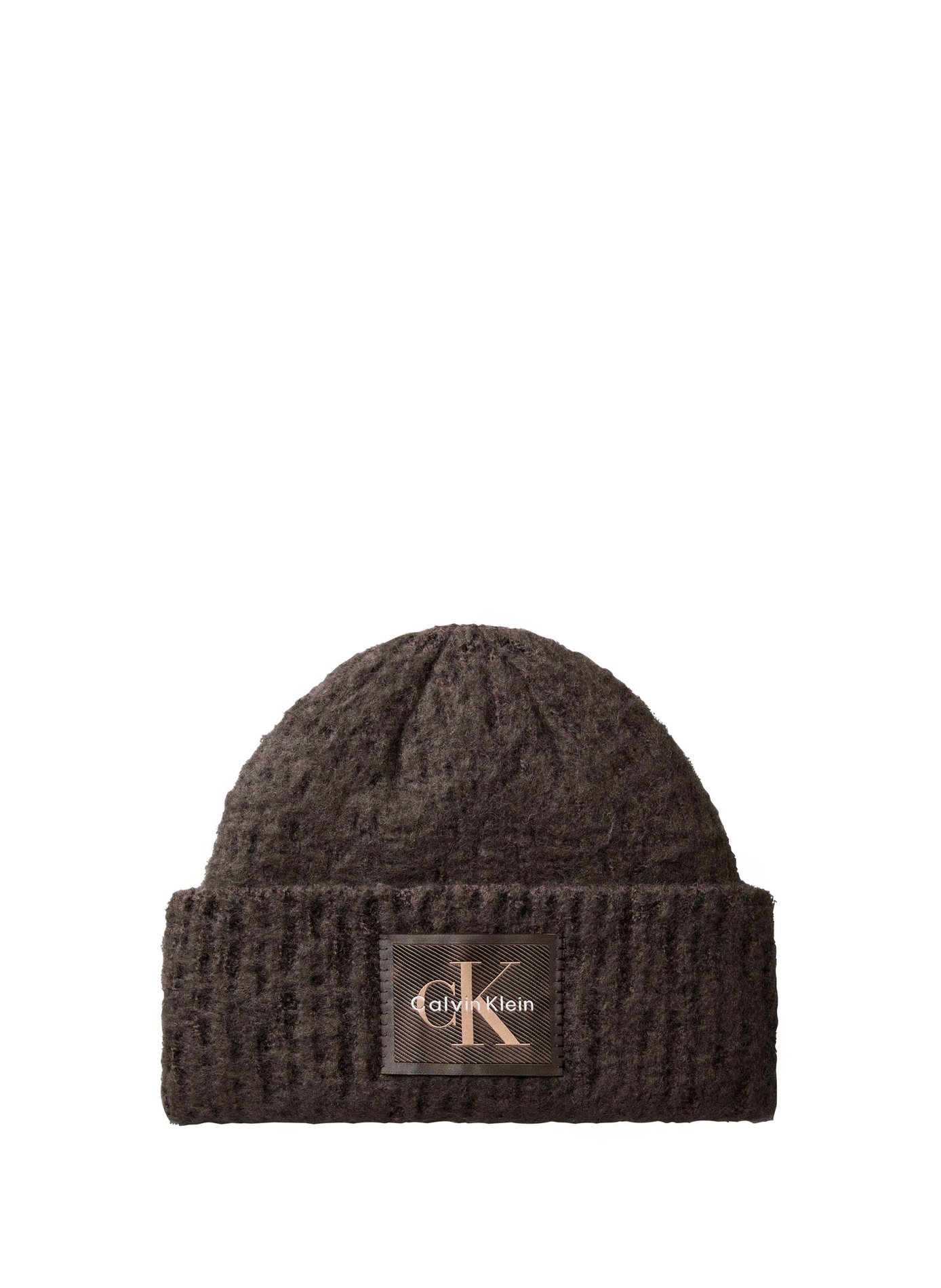 Bonnet à revers uni CALVIN KLEIN Braun